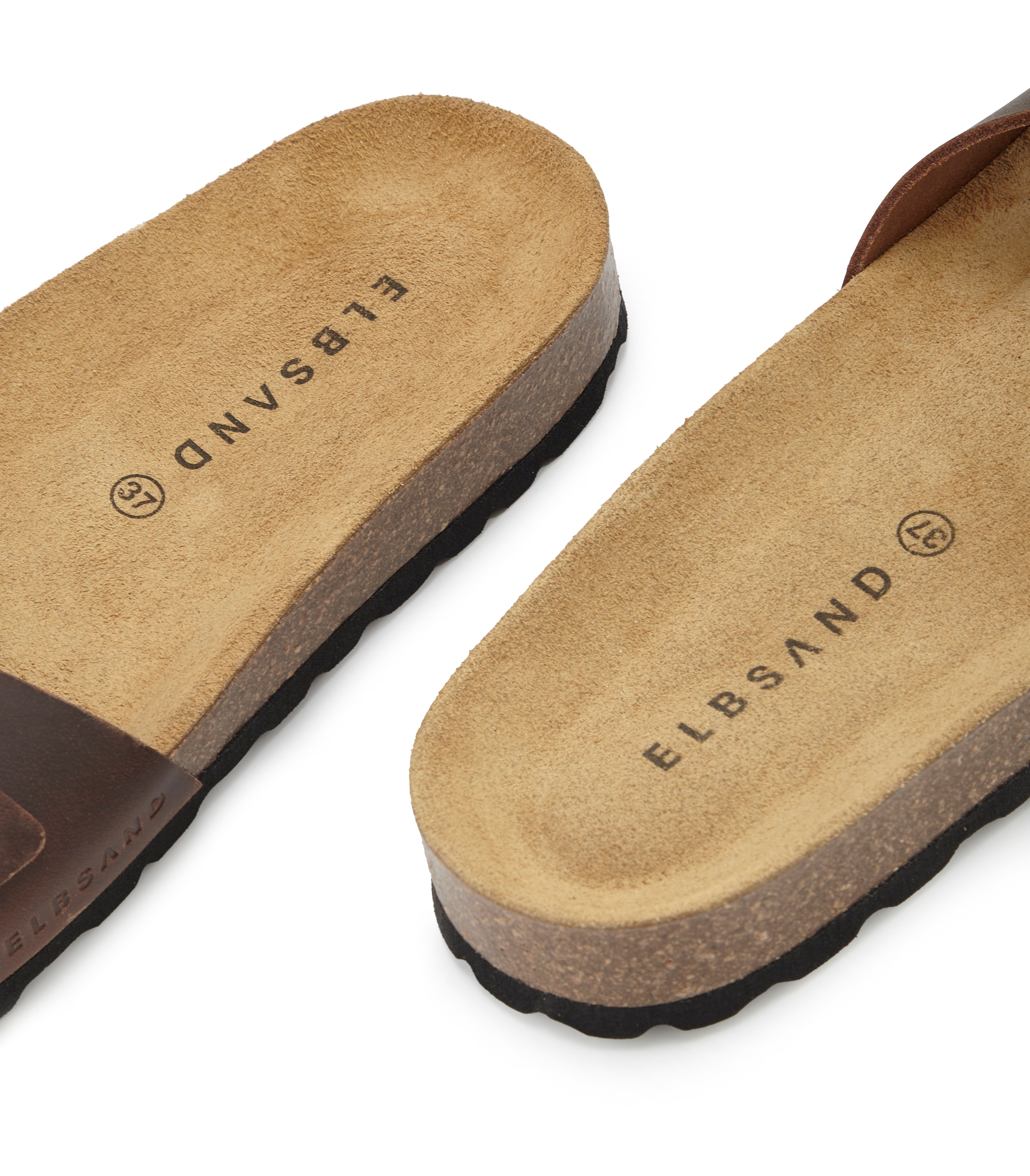 Elbsand Pantolette »Sandale, Mule, offener Schuh, Sommerschuhe, Lederpantolette«  NOUVEAU en cuir avec semelle intérieure en liège souple