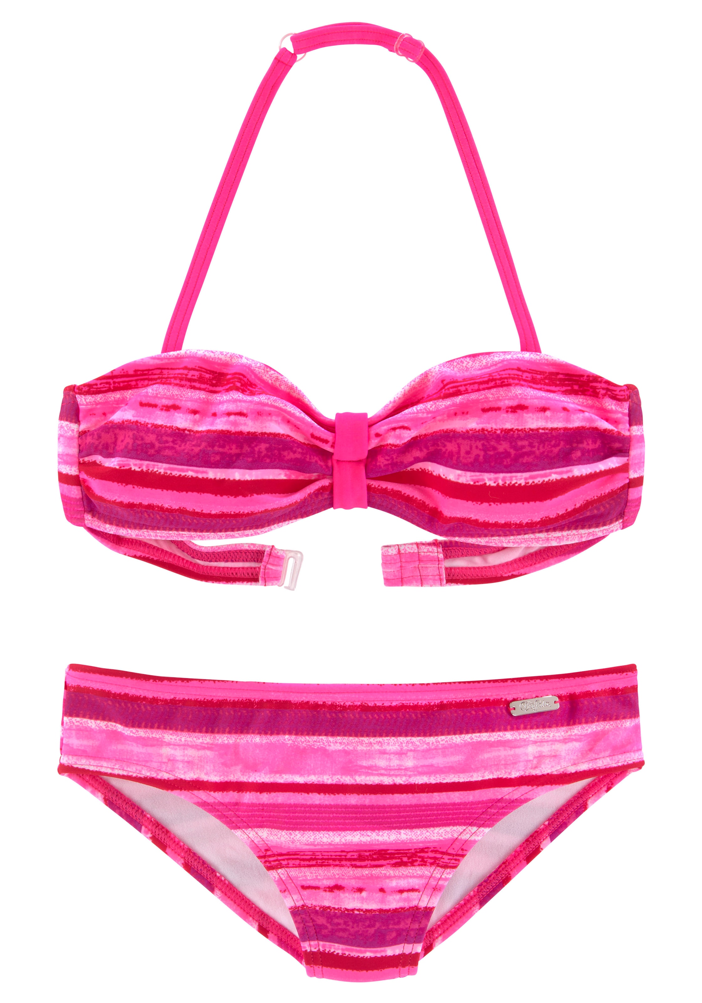 Buffalo Bandeau-Bikini »May Kids« mit knalligem Streifendruck