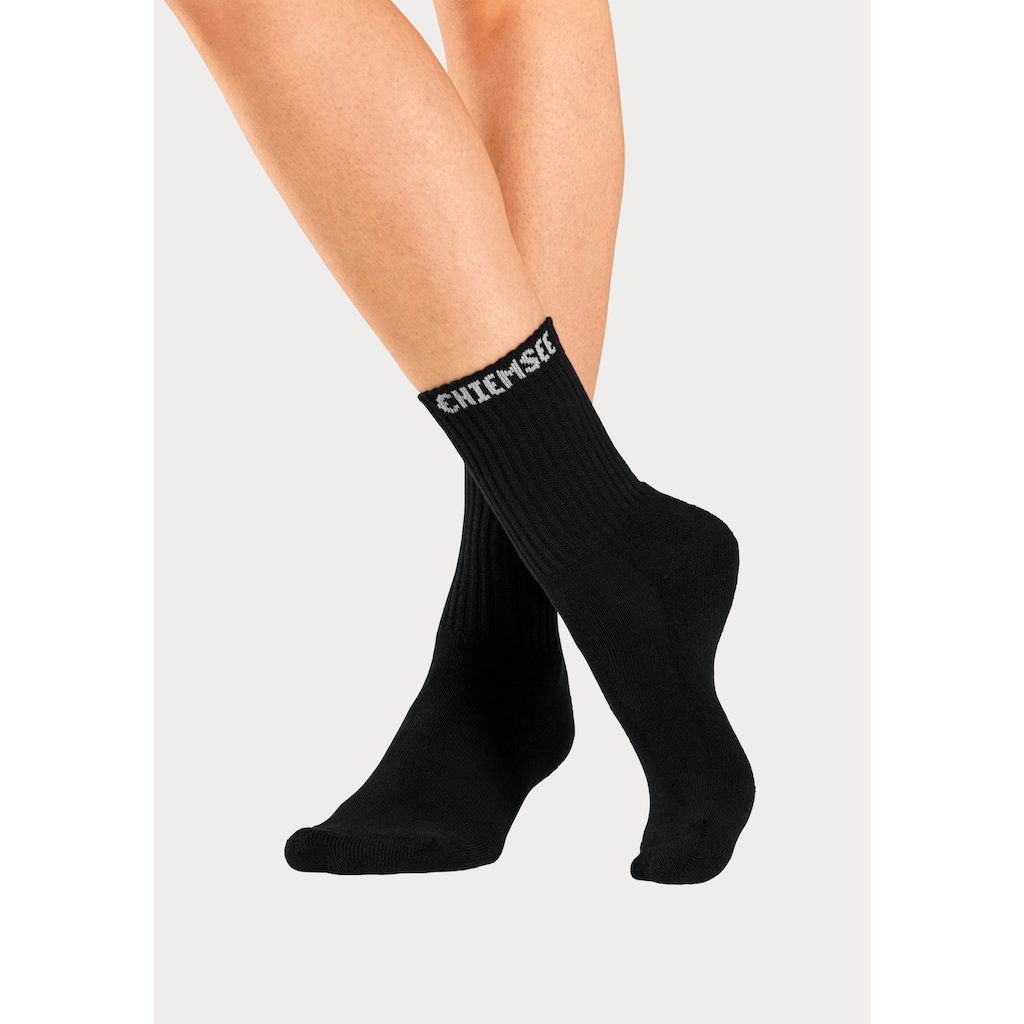 Chiemsee Tennissocken, (Packung, 6 Paar), mit eingestricktem Markennamen