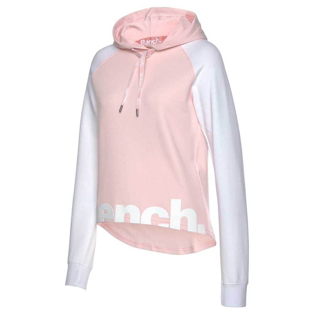 Bench. Loungewear Kapuzensweatshirt, mit farblich abgesetzten Ärmeln und Logodruck, Loungeanzug, Hoodie