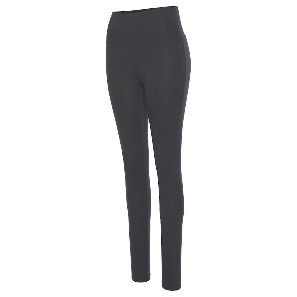 LASCANA Leggings, mit breitem Bündchen, Loungewear