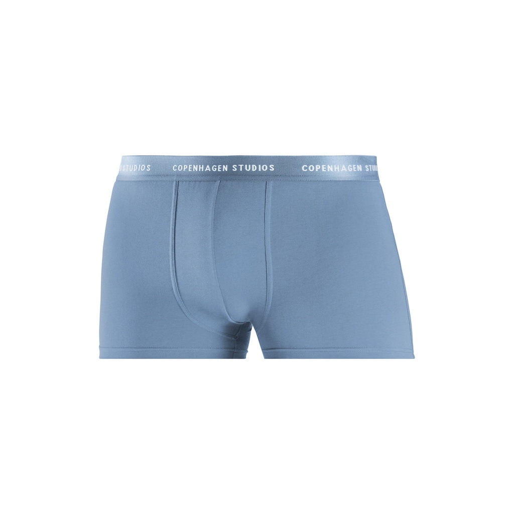 Copenhagen Studios Boxer »Boxershorts für Herren«, (3 St.), mit farbigem Logo-Bund