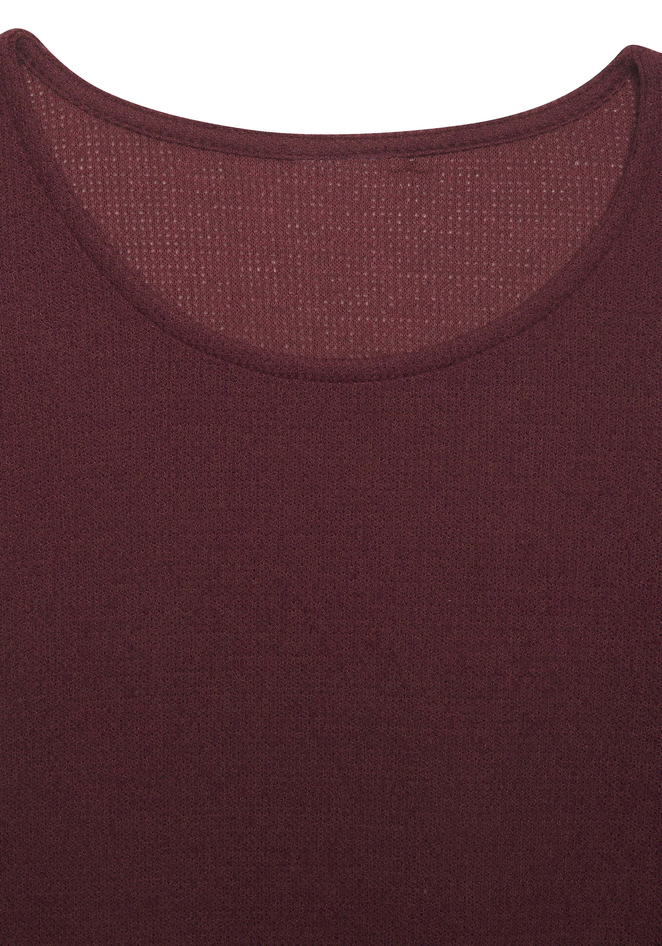 Vivance Langarmshirt »aus weichem Strukturstrick« aus bügelfreier Qualität