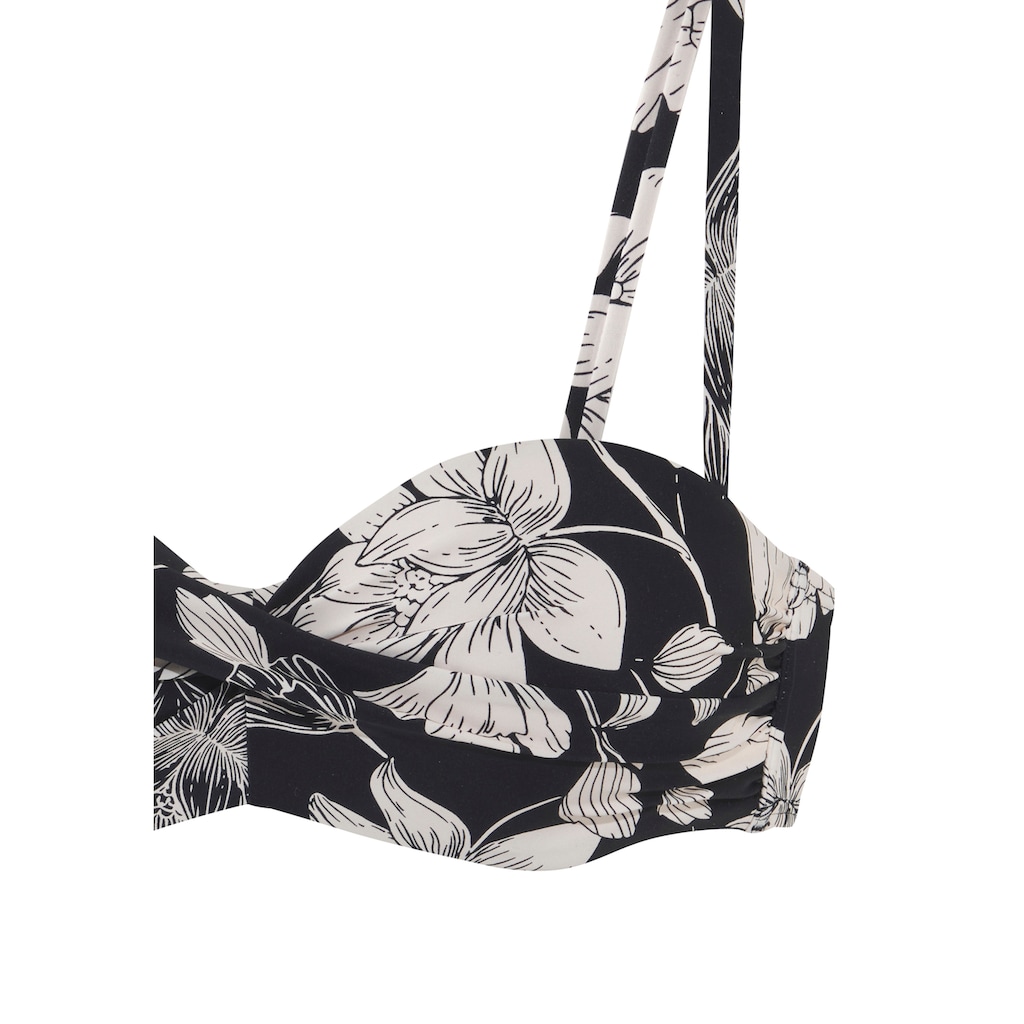s.Oliver Bügel-Bandeau-Bikini-Top »Lady«, mit floralem Design