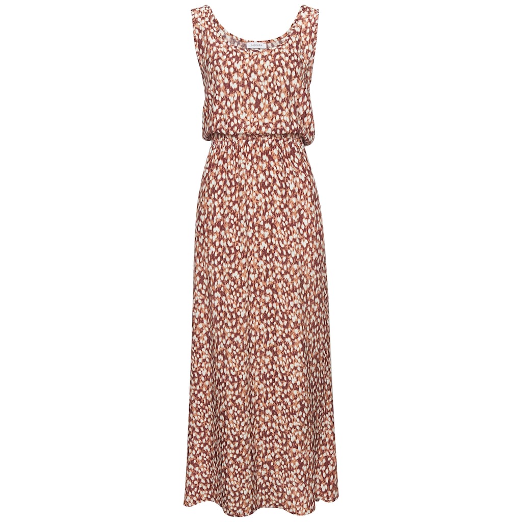 Vivance Maxikleid, mit tiefem Rückenausschnitt, Druckkleid, Damen Kleid lang