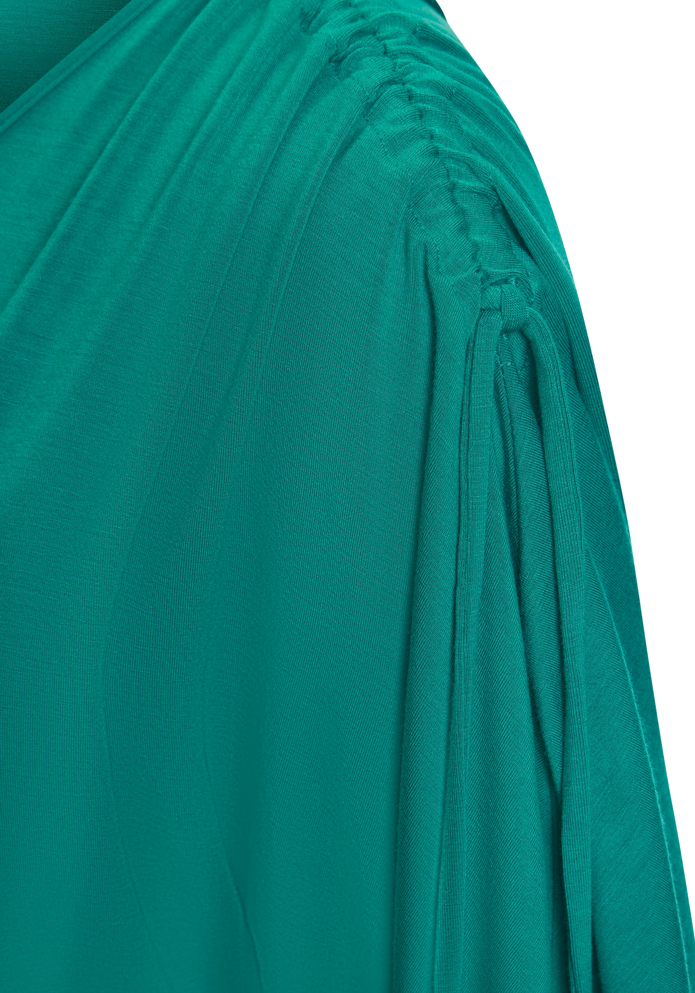 LASCANA Rundhalsshirt »mit variabler Ärmellänge«, aus weichem Viskose-Stretch
