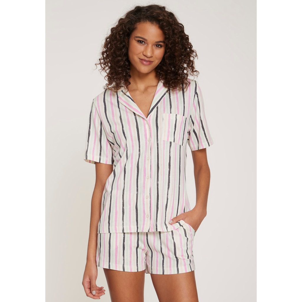 Vivance Dreams Shorty, (2 tlg.), mit Aquarell-Muster