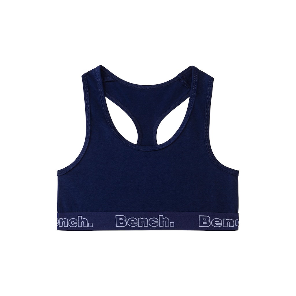 Bench. Bustier, mit kontrastfarbigem Bündchen und Racerback