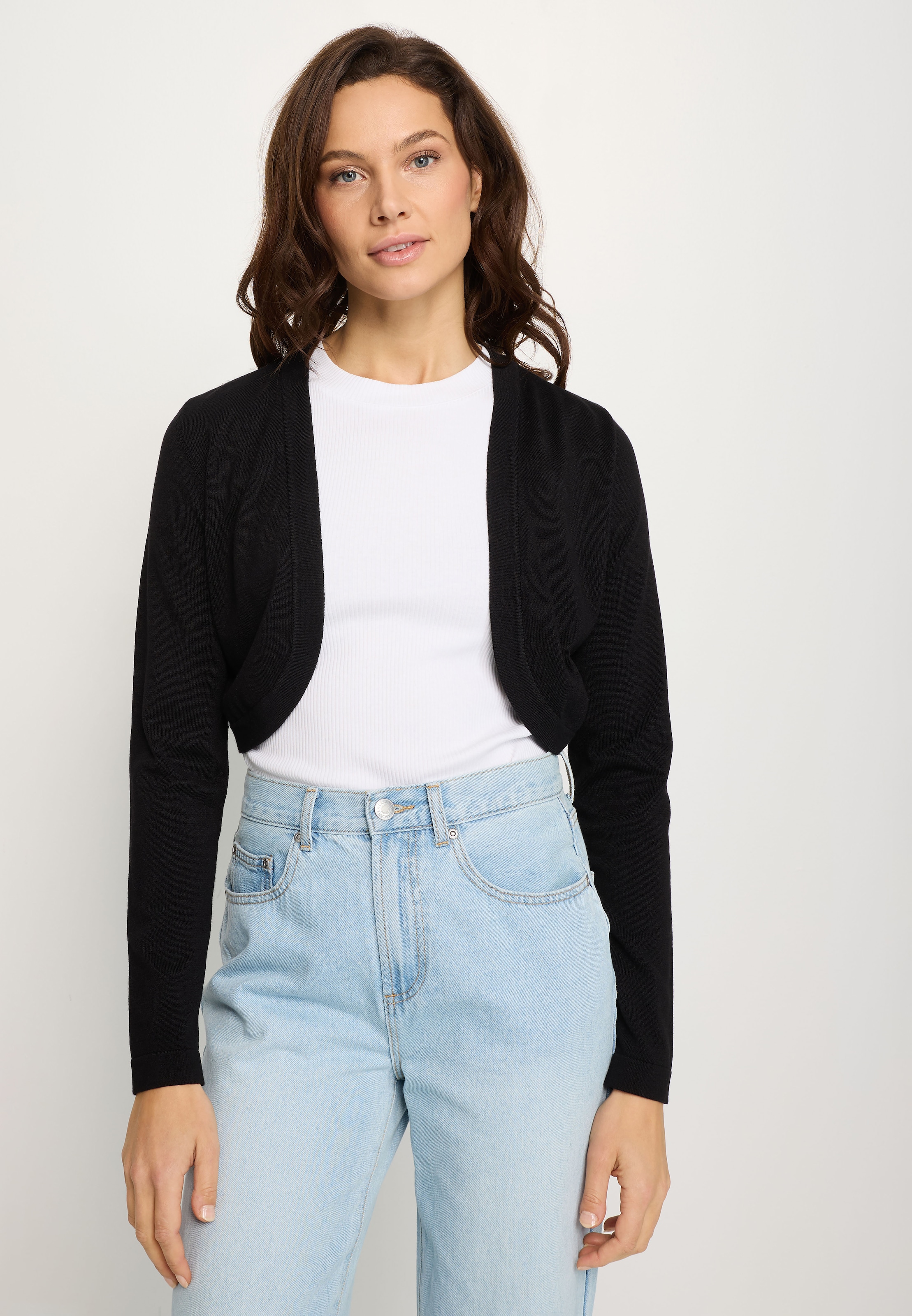 LASCANA Bolero aus leichter Strickqualität, Kurzstrickjacke, casual