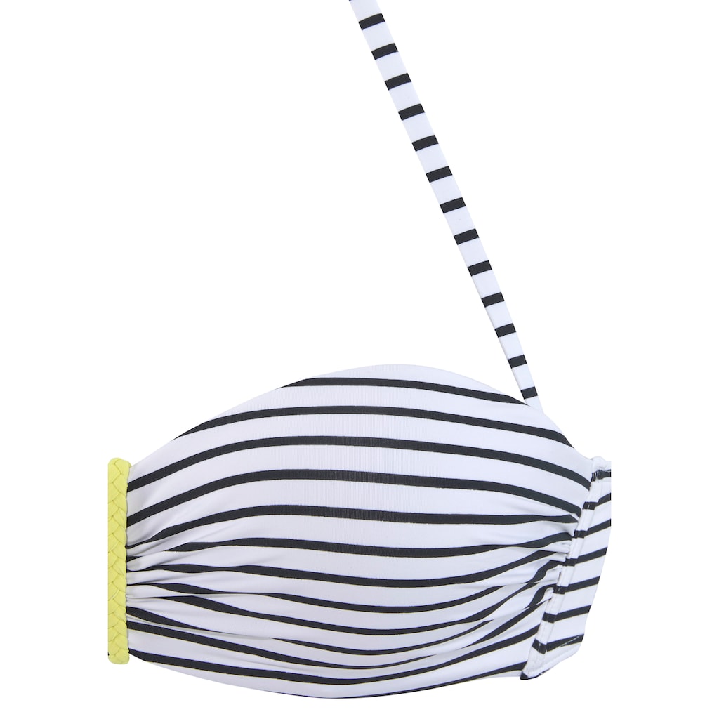 Venice Beach Bügel-Bandeau-Bikini-Top »Camie«, im coolen Streifenlook