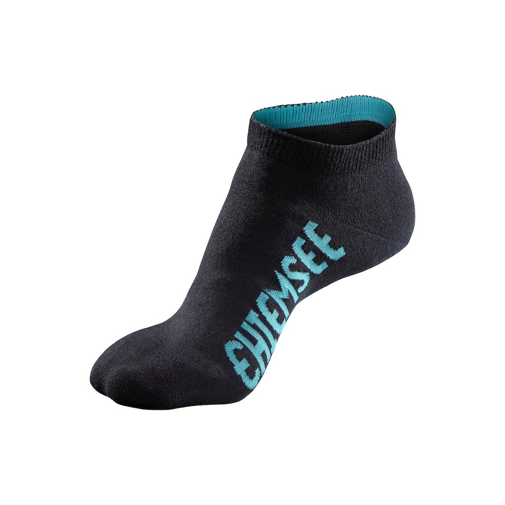 Chiemsee Sneakersocken, (Packung, 7 Paar), mit farbigen Logos