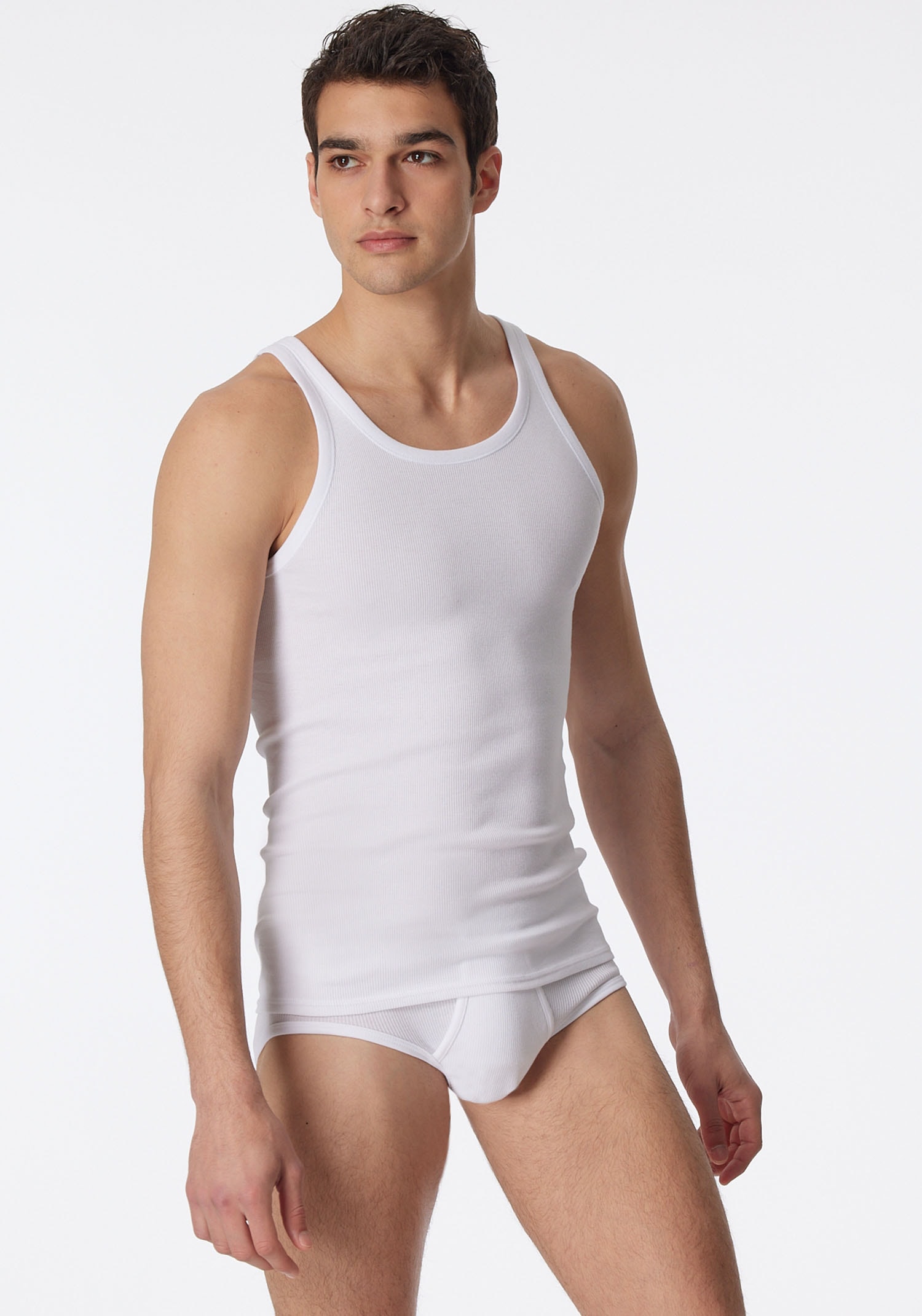 Schiesser Unterhemd »Original Classics« 3er-Pack,  mit Markenlabel