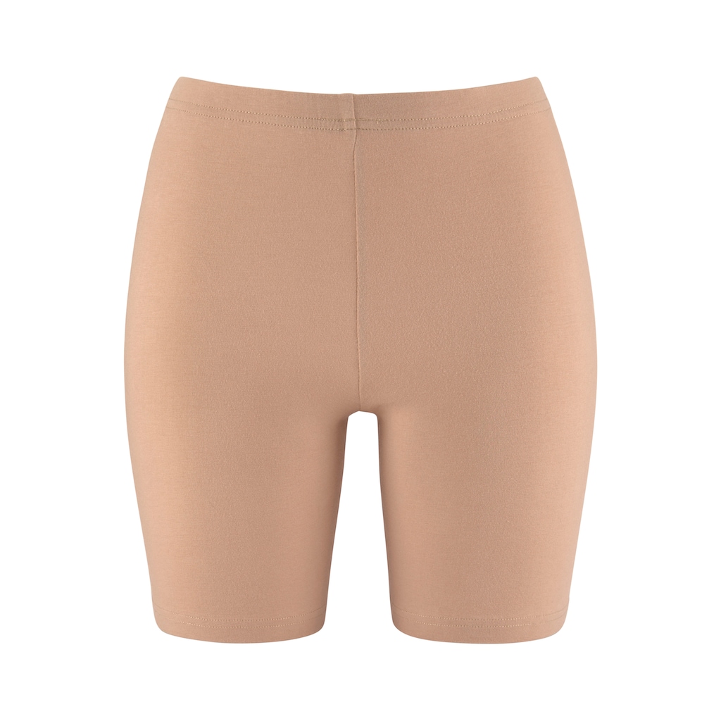 LASCANA Lange Unterhose, (Packung, 2 St.), "Perfect Basics" aus elastischer Baumwolle