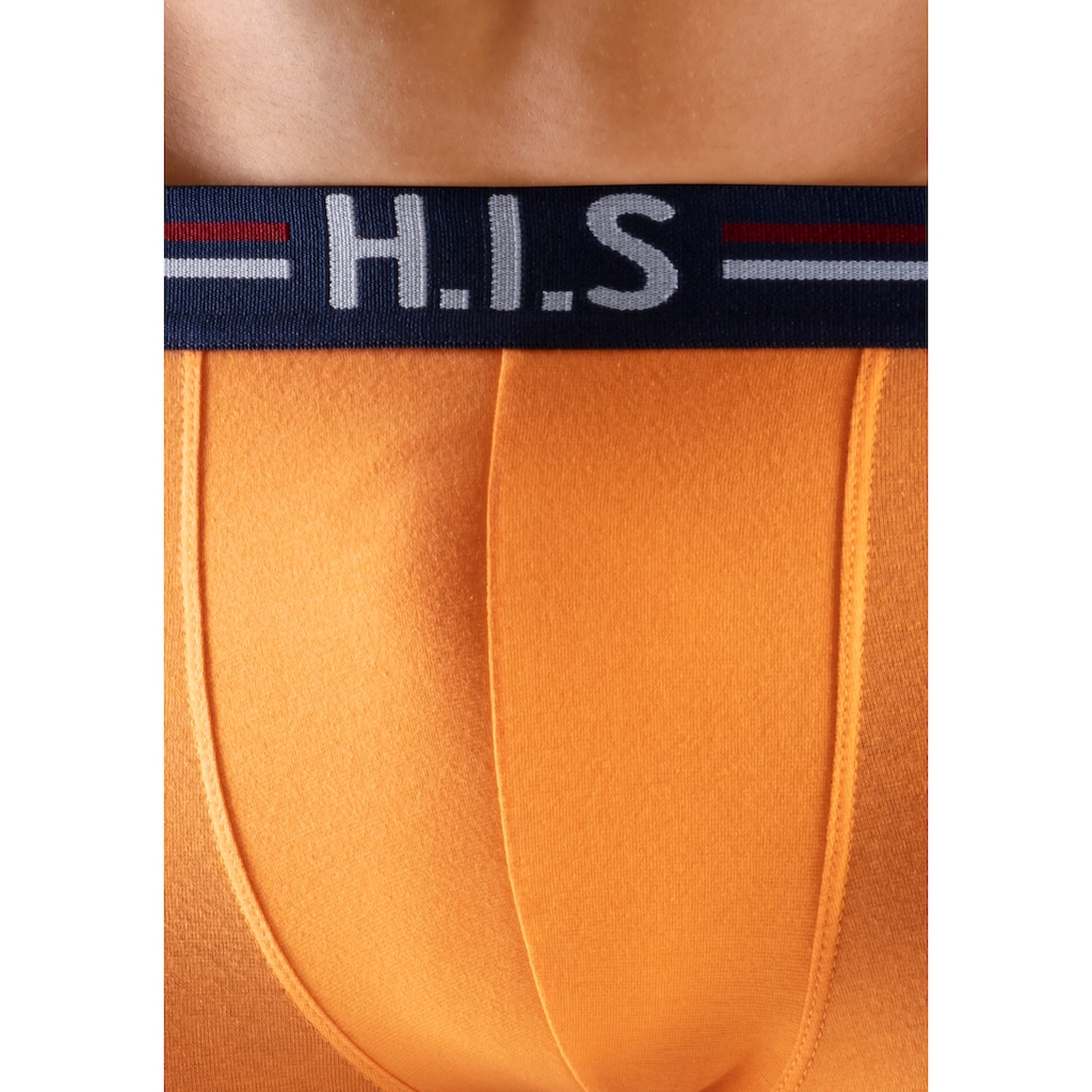 H.I.S Hipster, (Packung, 5 St.), knapp sitzende Boxershorts mit Streifen aus Baumwollmischung