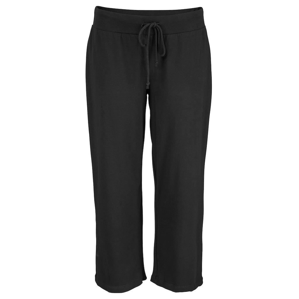 Beachtime 7/8-Strandhose, aus weichem Jersey, Wide-Leg, Jogginghose, Relaxhose