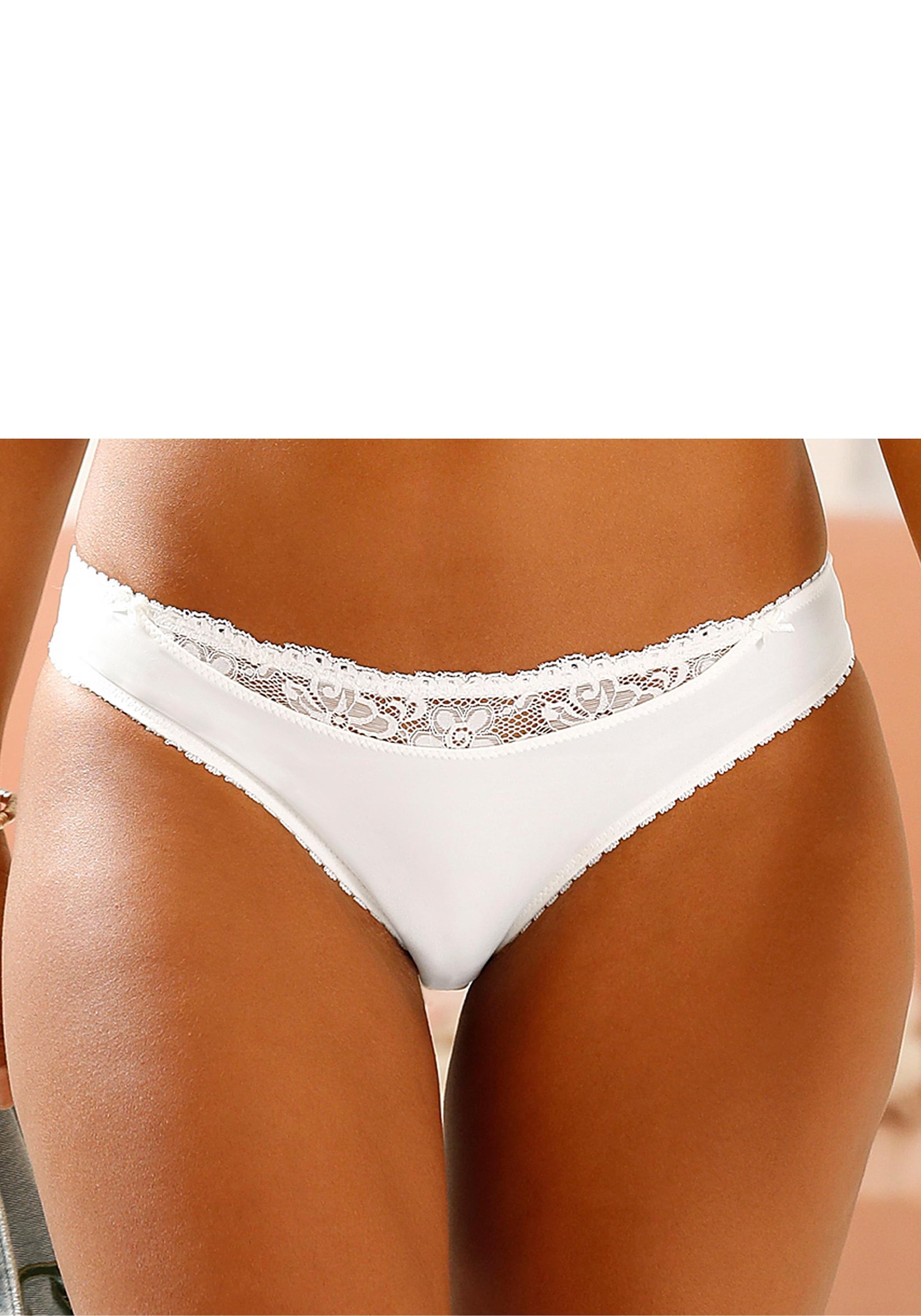 Nuance Slip, (2 St.), mit Spitzeneinsatz vorne