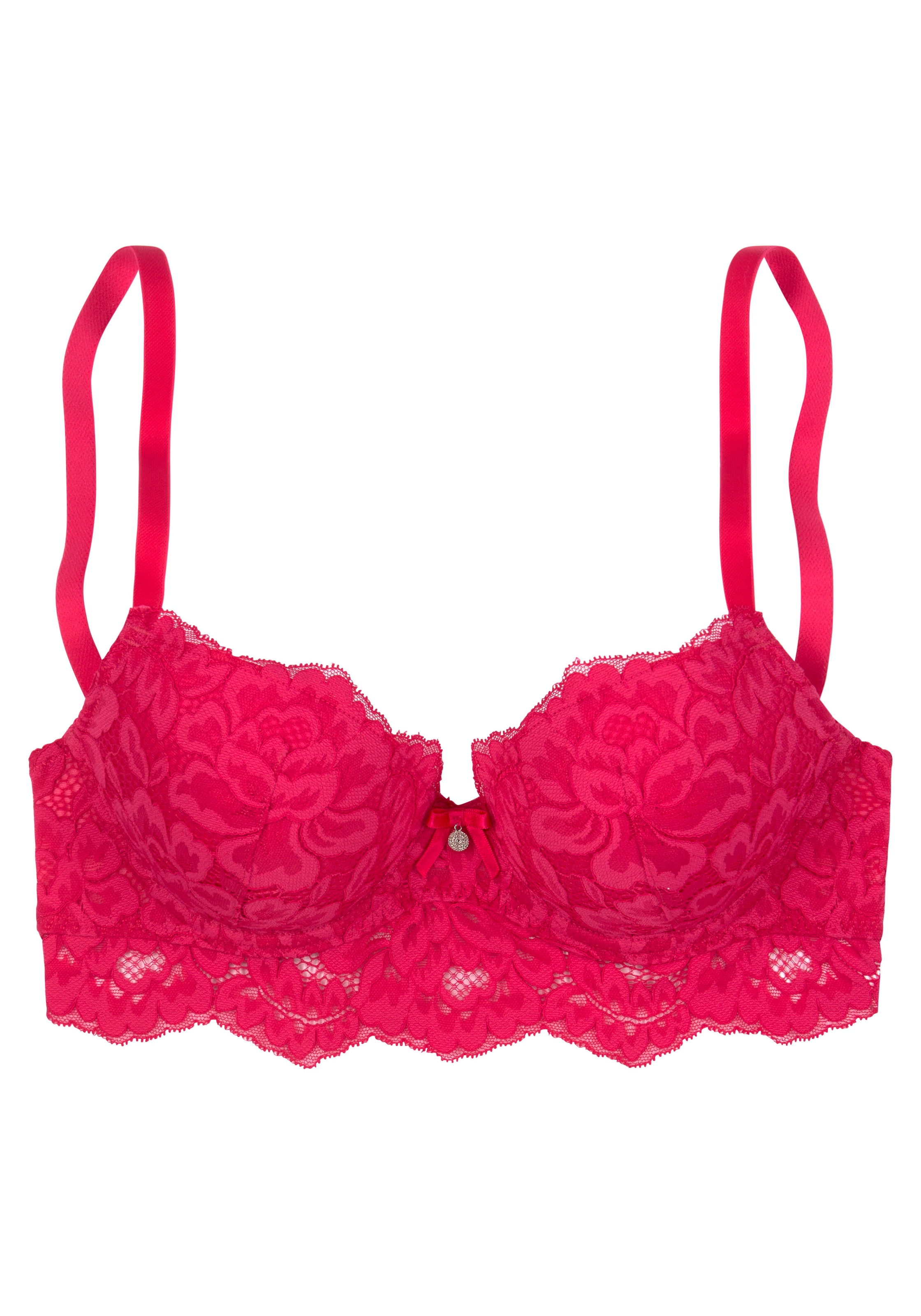 s.Oliver Push-up-BH »Charline«, mit verlängertem Unterbrustband aus Spitze, Dessous