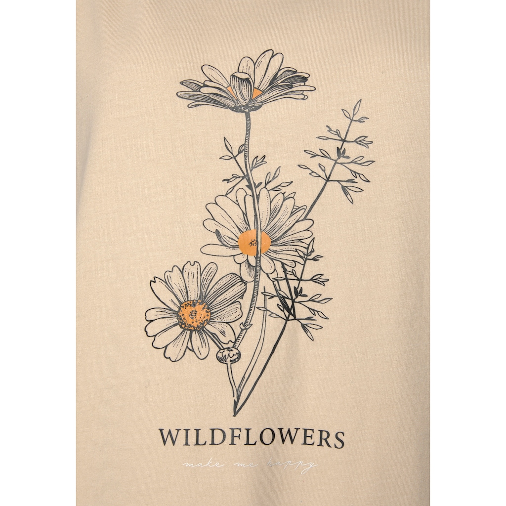 Vivance Dreams Bigshirt, (2er-Pack), mit Frontdruck