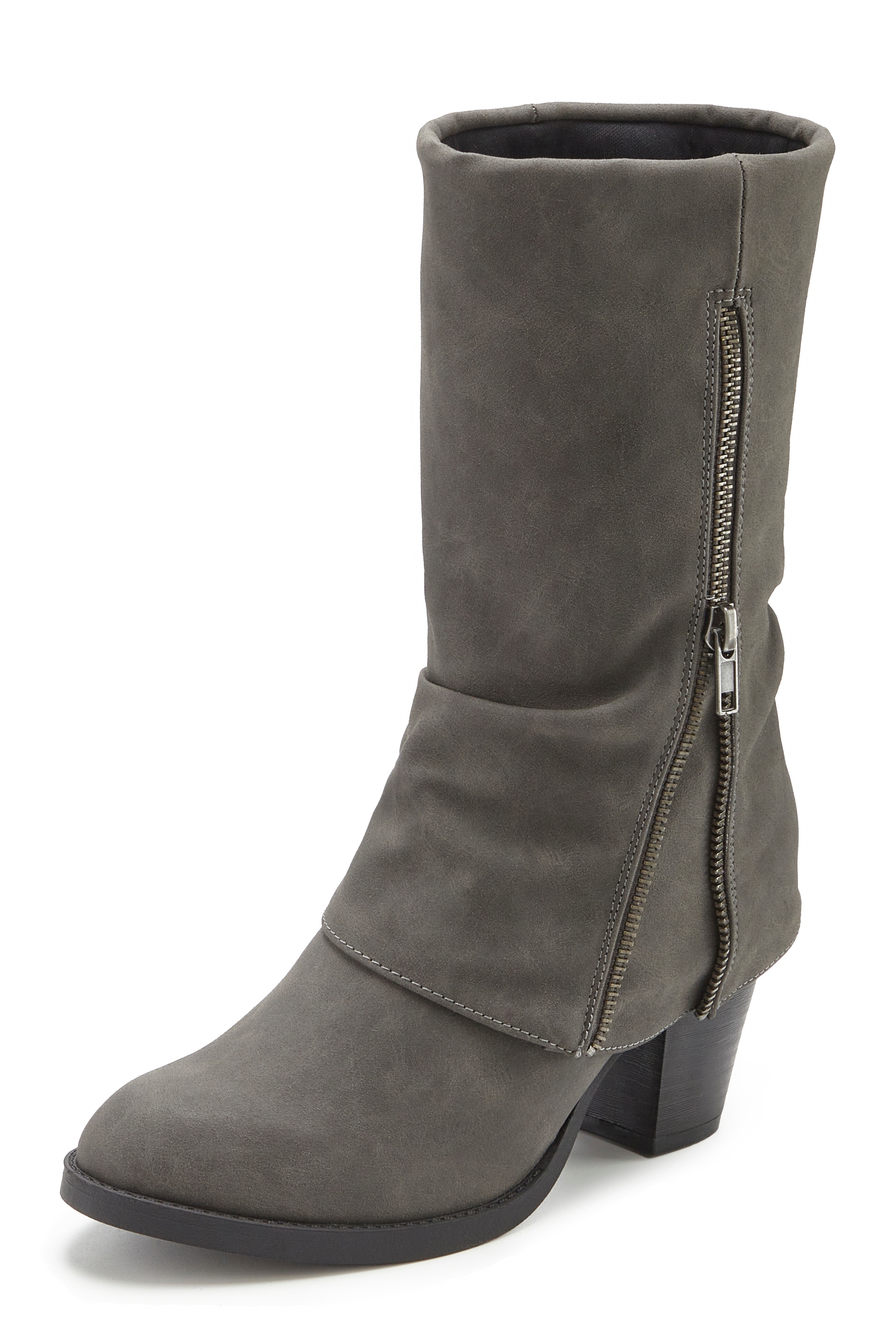 LASCANA Bottes »Stiefelette, Boots, Cowboy-Stiefel,«  NEU mit Blockabsatz und modischem Zierreissverschluss