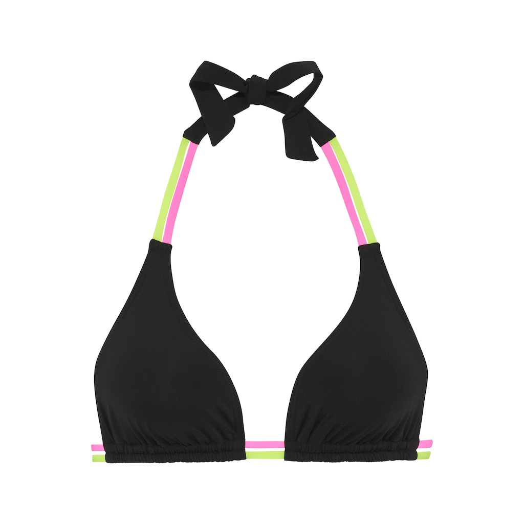 Buffalo Triangel-Bikini-Top »Pop«, Mit kontrastfarbigen Doppelträgern
