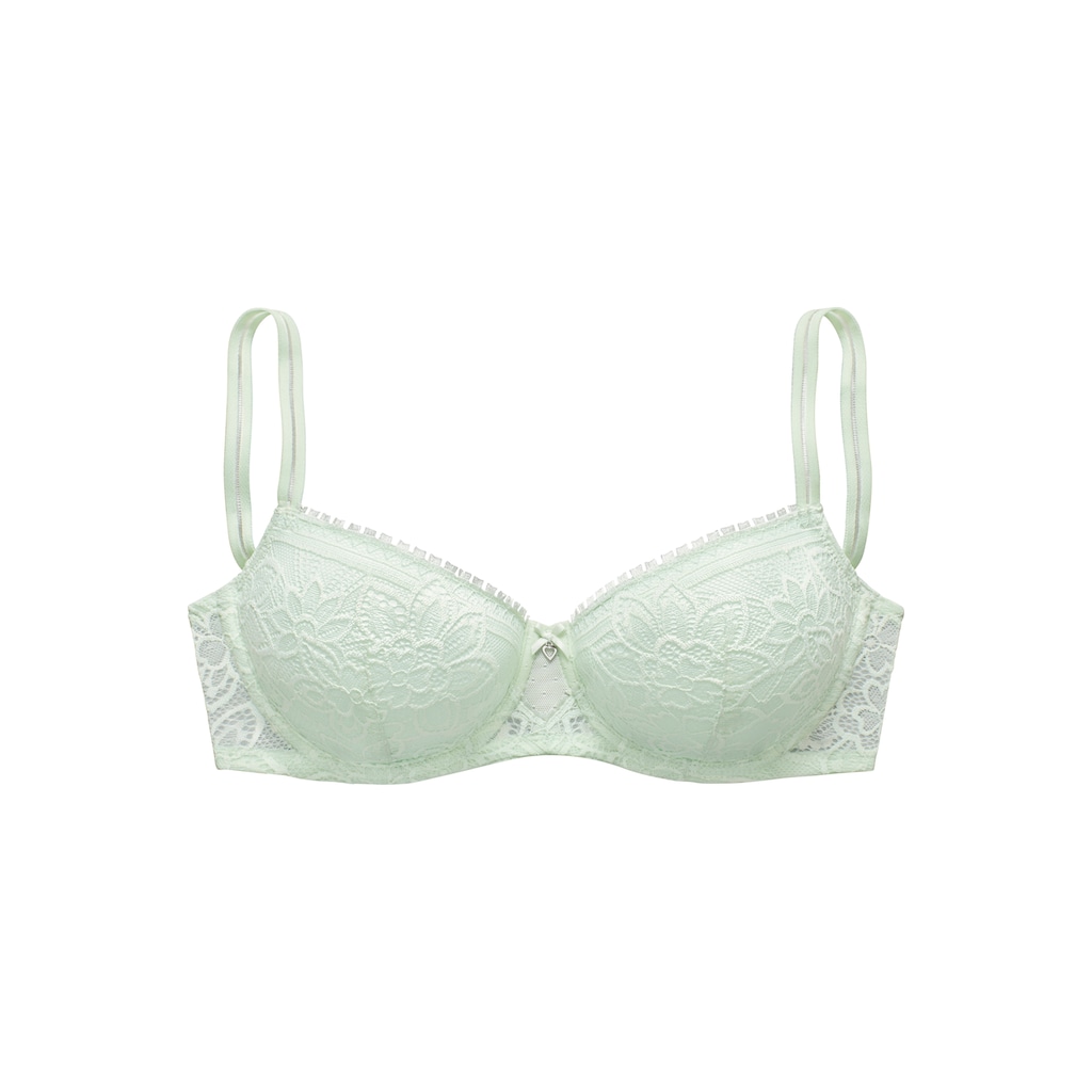 LASCANA Schalen-BH, mit Bügel aus blumiger Jacquardspitze, sexy Dessous