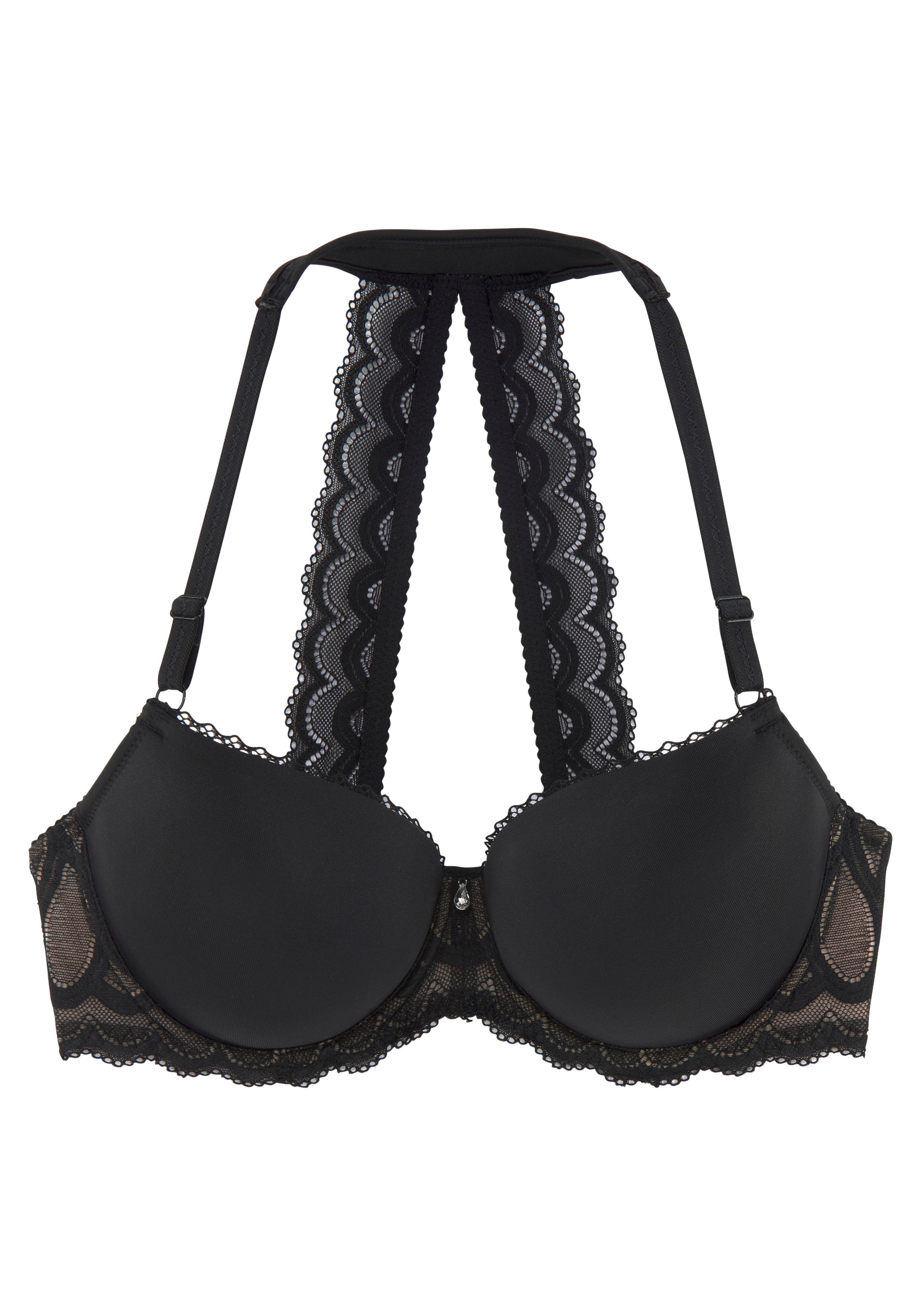 LASCANA Neckholder-BH ", Schalen-BH, Spitzen-BH, mit Spitzenrücken und Komfort-Nackenträger" sexy Unterwäsche, sexy Dessous