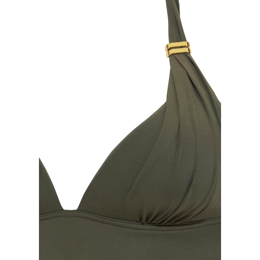 LASCANA Triangel-Bikini »Toni«, mit goldfarbenen Accessoires