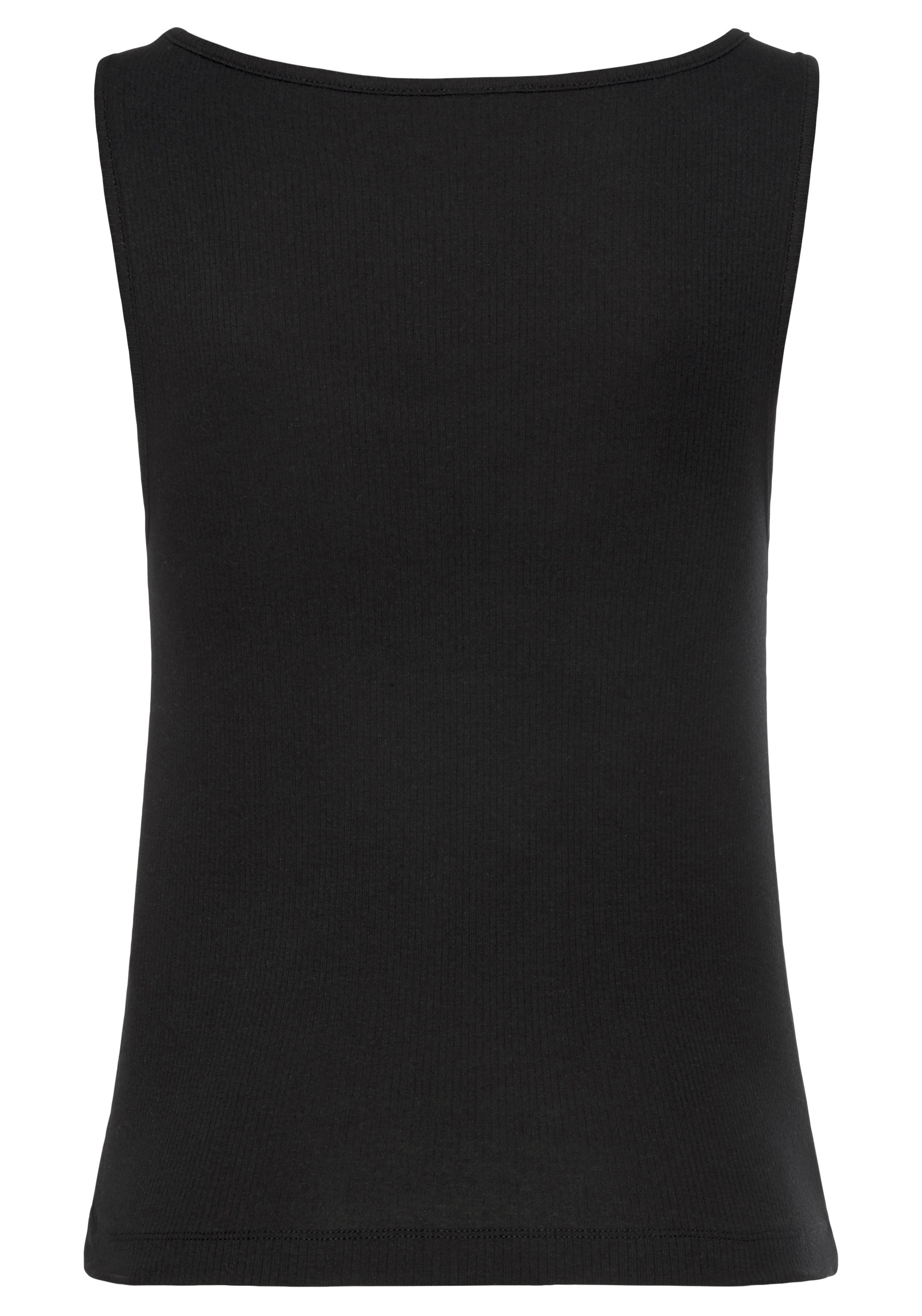 LASCANA Pyjamaoberteil, aus Rippstrick