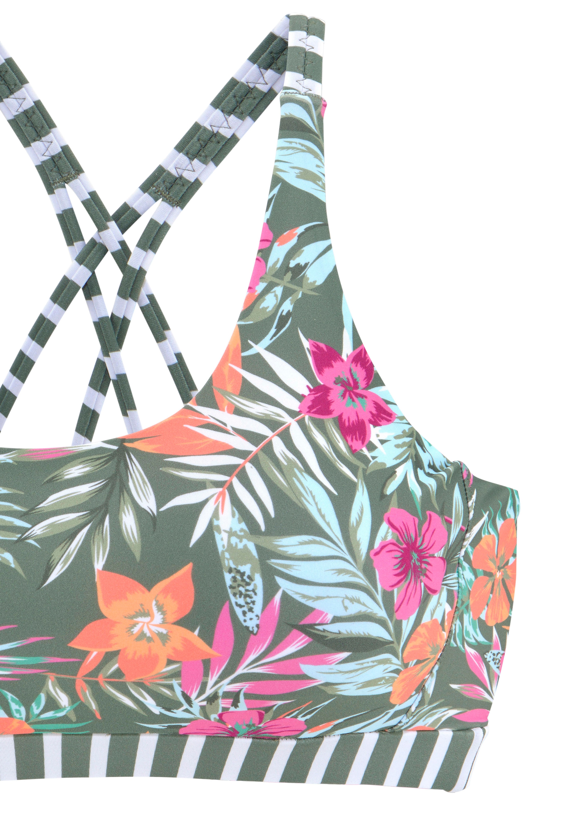 Venice Beach Bustier-Bikini-Top »Summer«, mit gerkreuzten Trägern