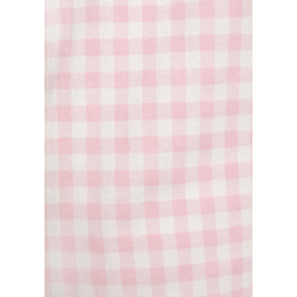 Vivance Dreams Shorty, (2 tlg.), mit feinem Muster und Häkelkante