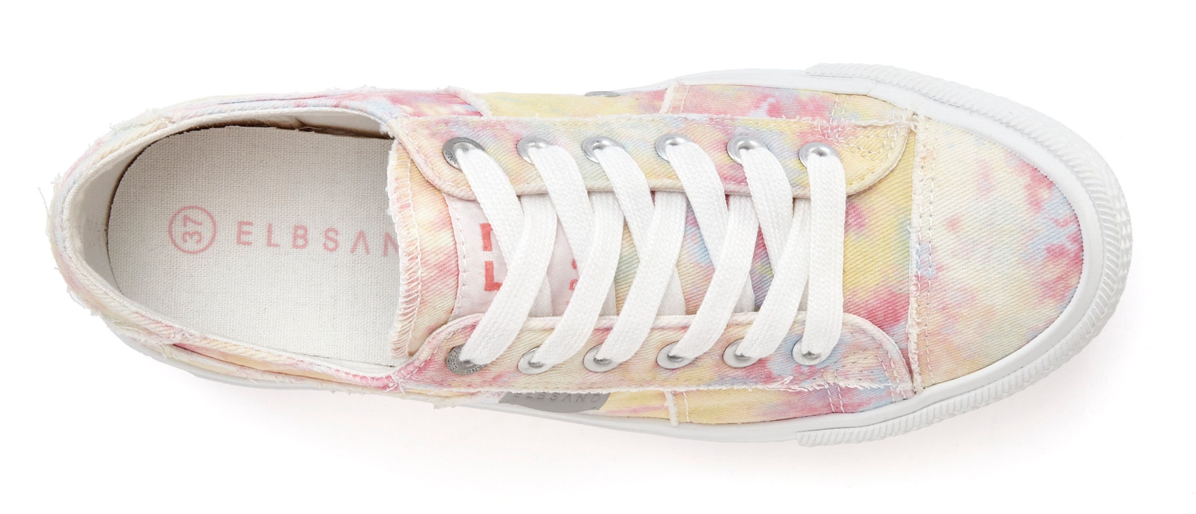 Elbsand Sneaker »Schnürschuh«, Schnürhalbschuh, Freizeitschuh aus Textil, Used-Look VEGAN