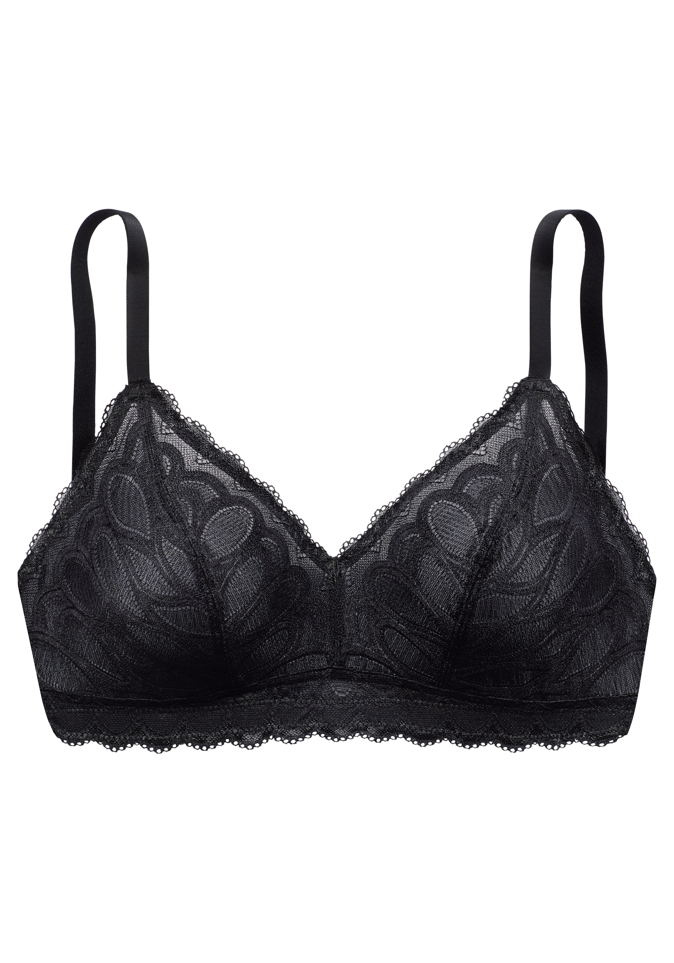 Vivance Bralette-BH », BH ohne Bügel« aus Spitze und feinem Mesh, bequemer BH, grosse Grössen
