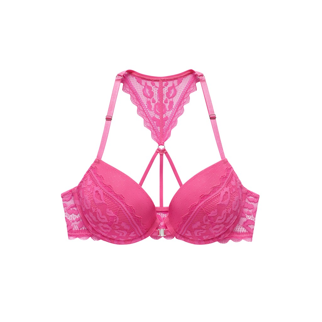 Vivance Push-up-BH, mit Spitze in Kussmund-Optik mit Neckholder-Träger, Dessous