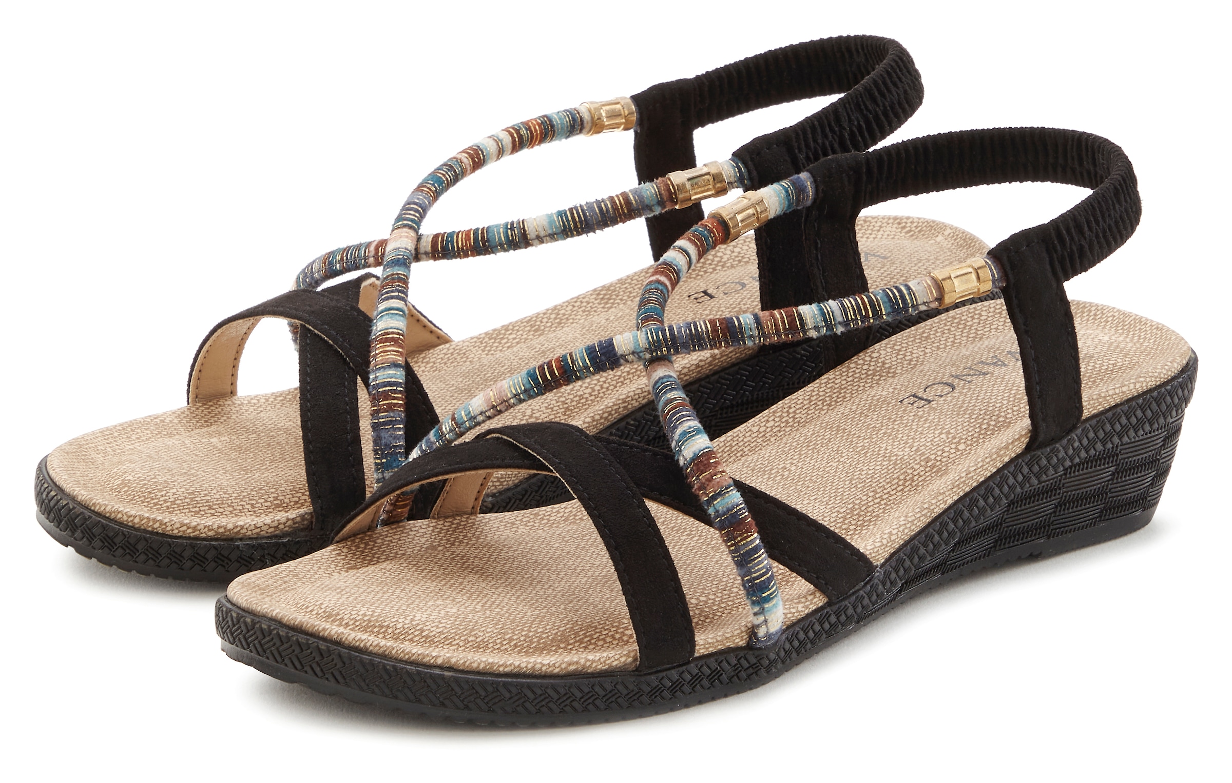 Vivance Sandale, mit dezenten Schmuckelementen, Sandalette, Sommerschuh VEGAN