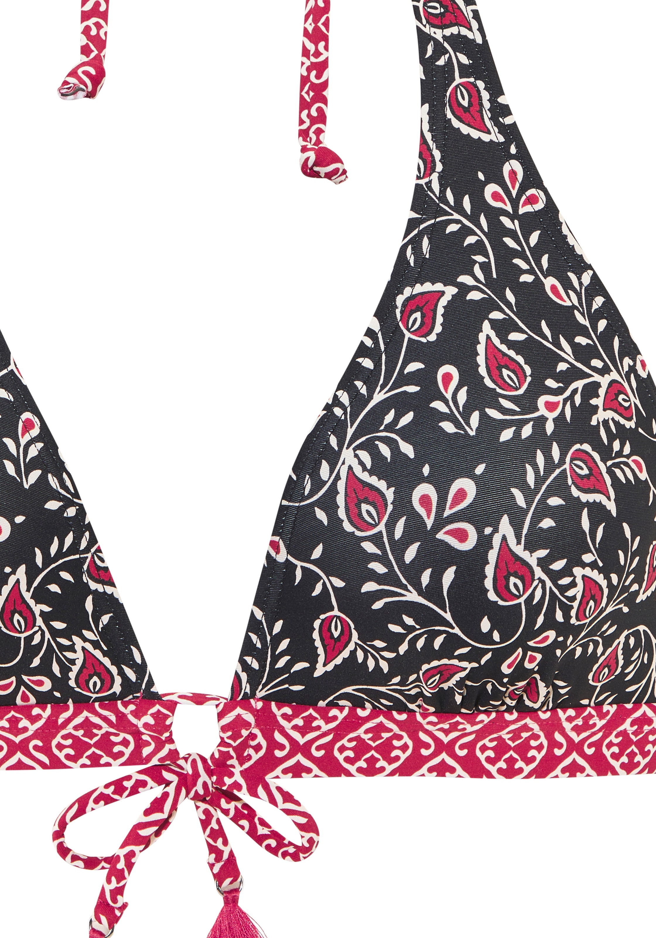 LASCANA Top bikini triangle »Louna« im Mustermix-Design