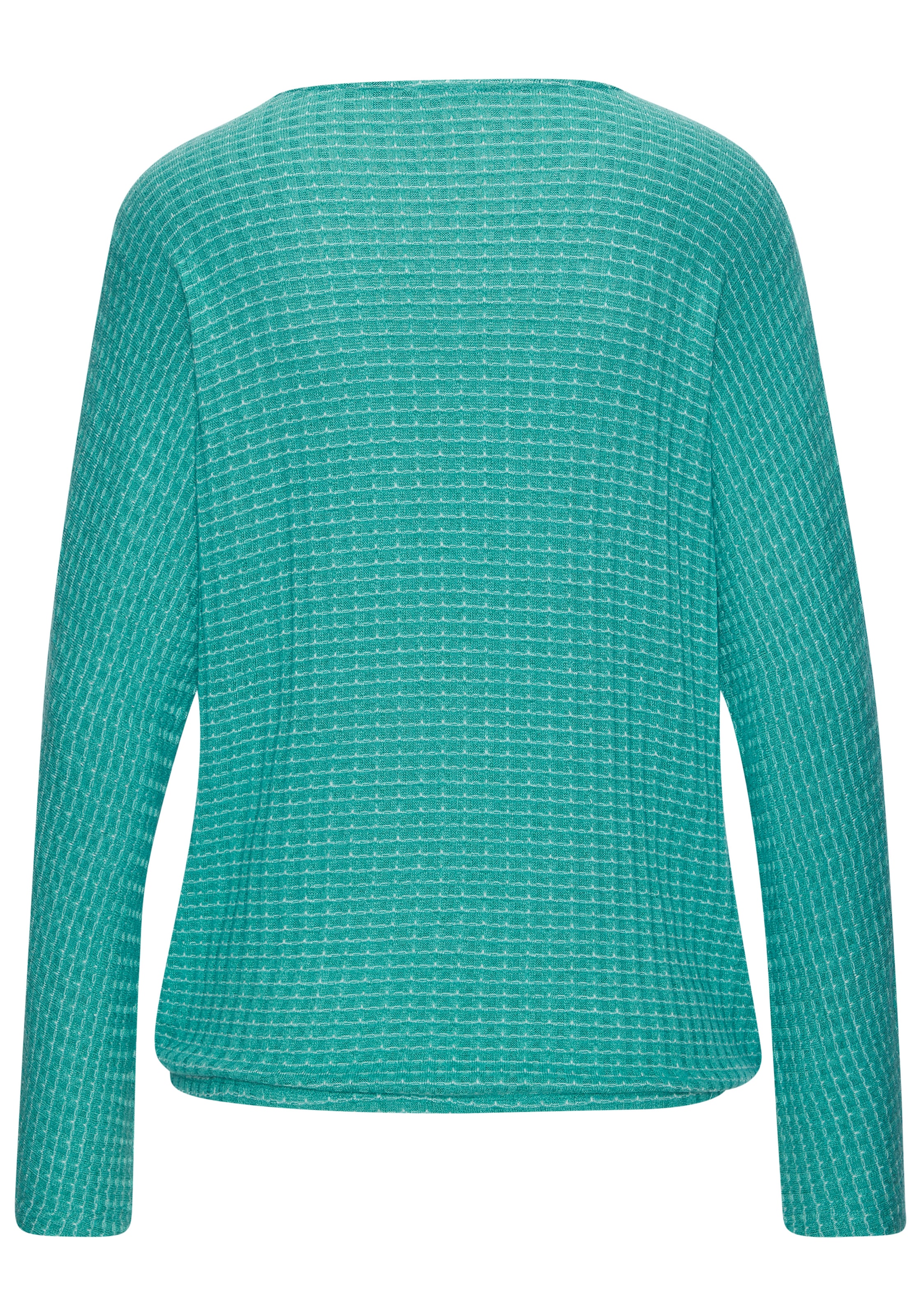 Vivance Langarmshirt »aus sommerlicher Strickqualität« mit Gummizug im Bund