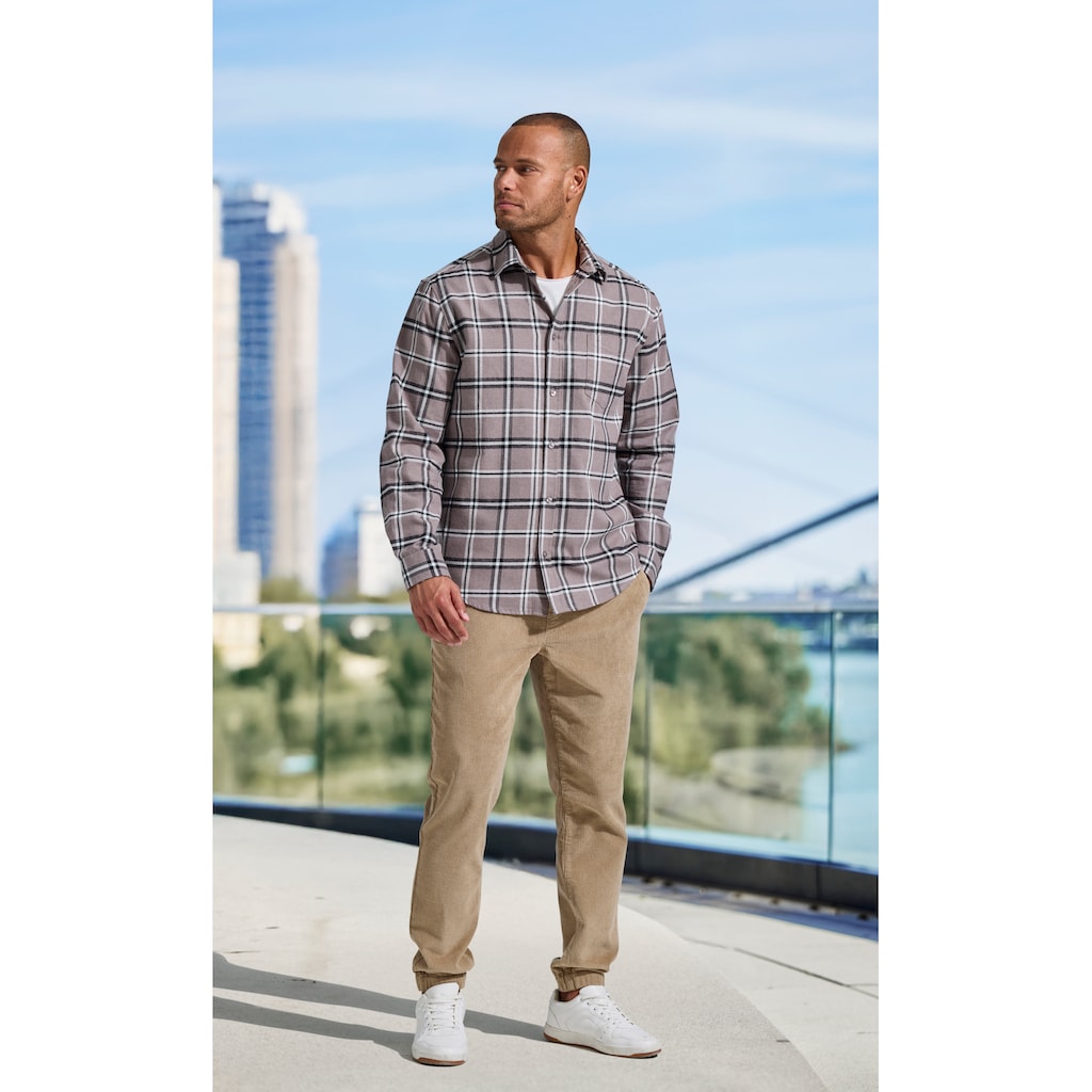John Devin T-Shirt, (Packung, 2), Relaxed Fit, Kurzarm, Freizeitshirt mit Rundhals aus reiner Baumwolle