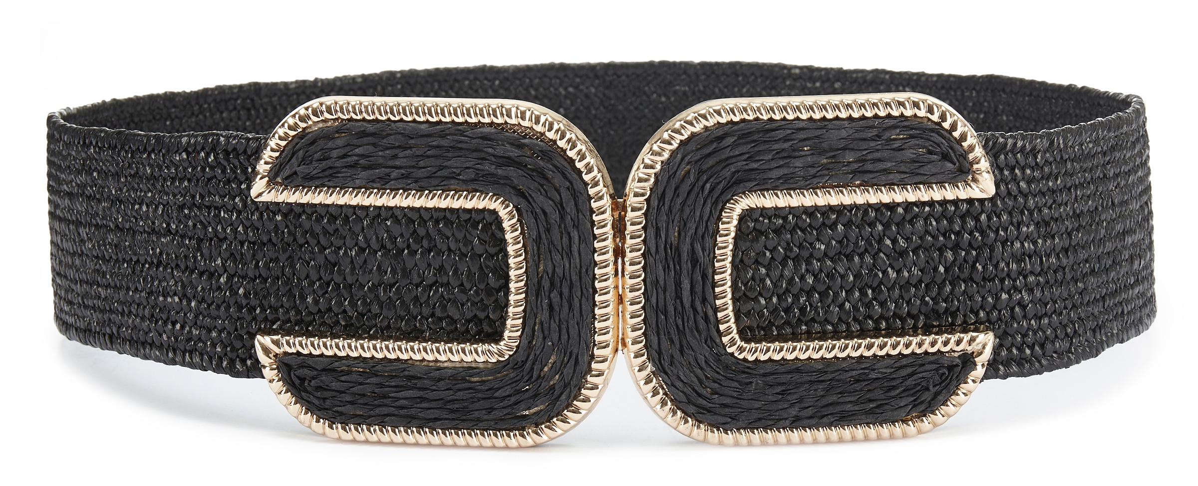 LASCANA Taillengürtel »Stretchgürtel, Schmuckgürtel« elastischer Gürtel für Kleid & Overall, Bauchgürtel, Bast-Optik