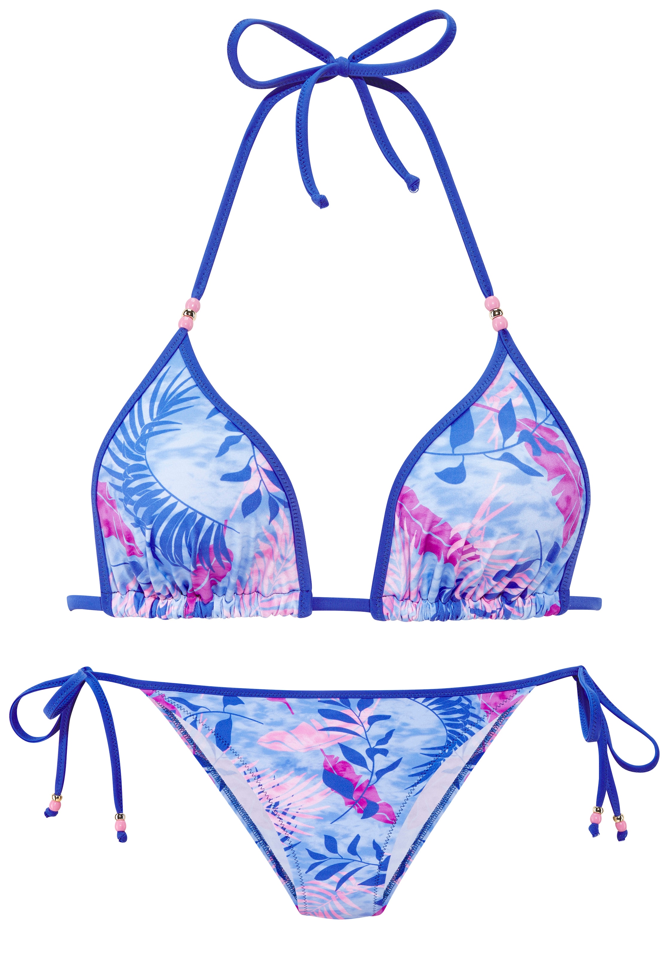Vivance Triangel-Bikini mit stylischem Blätterprint