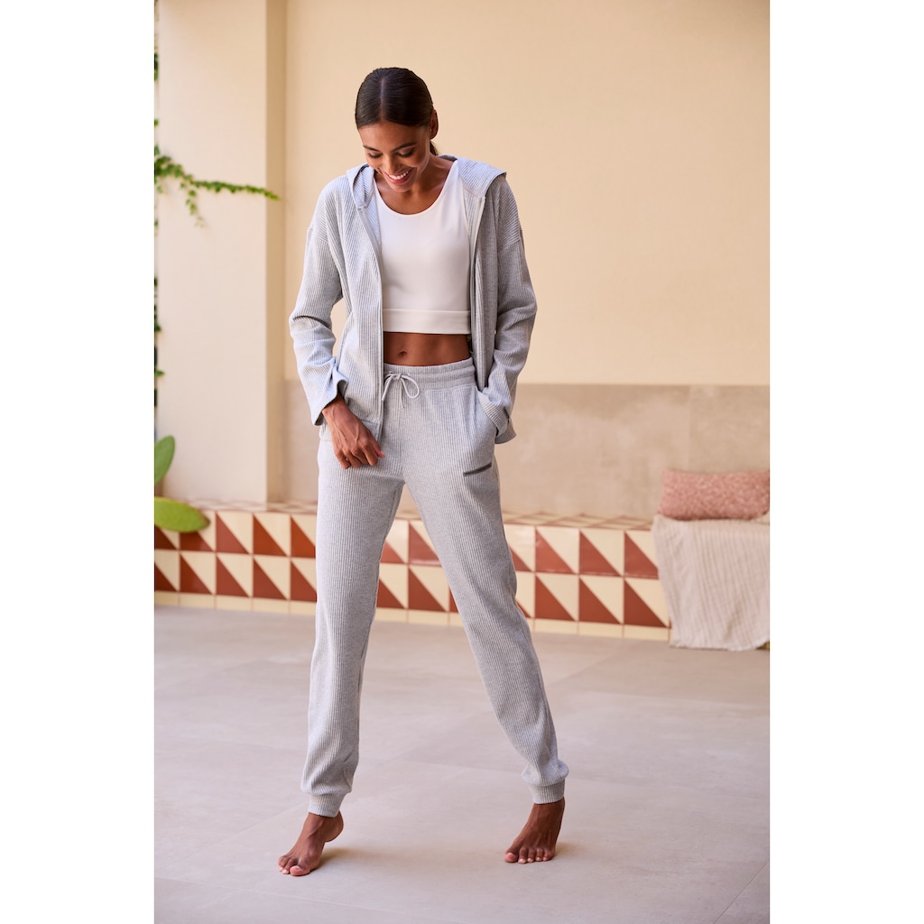 French Connection Sweathose, aus weicher Rippstruktur, Loungewear