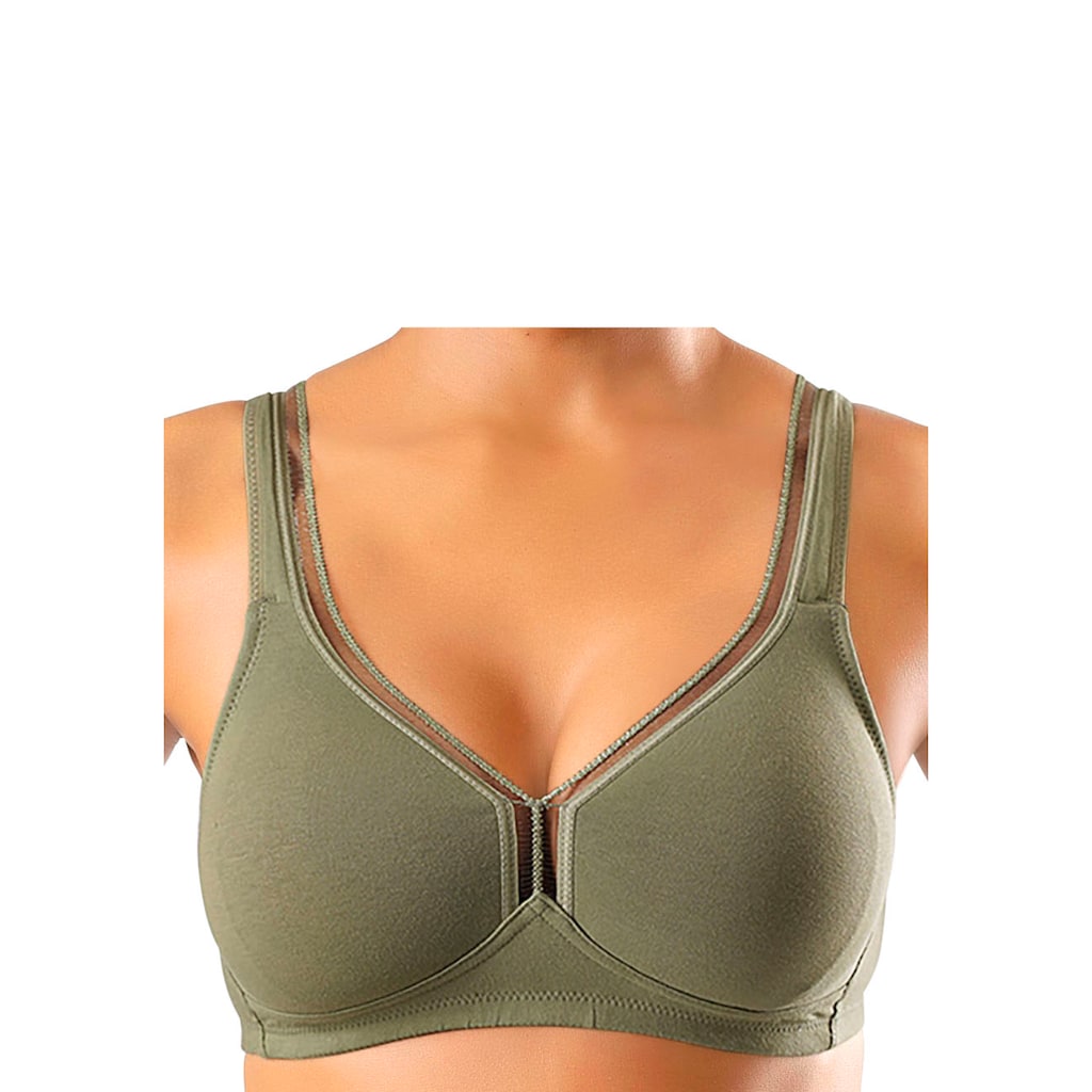 petite fleur T-Shirt-BH, ohne Bügel aus Baumwolle, Basic Dessous