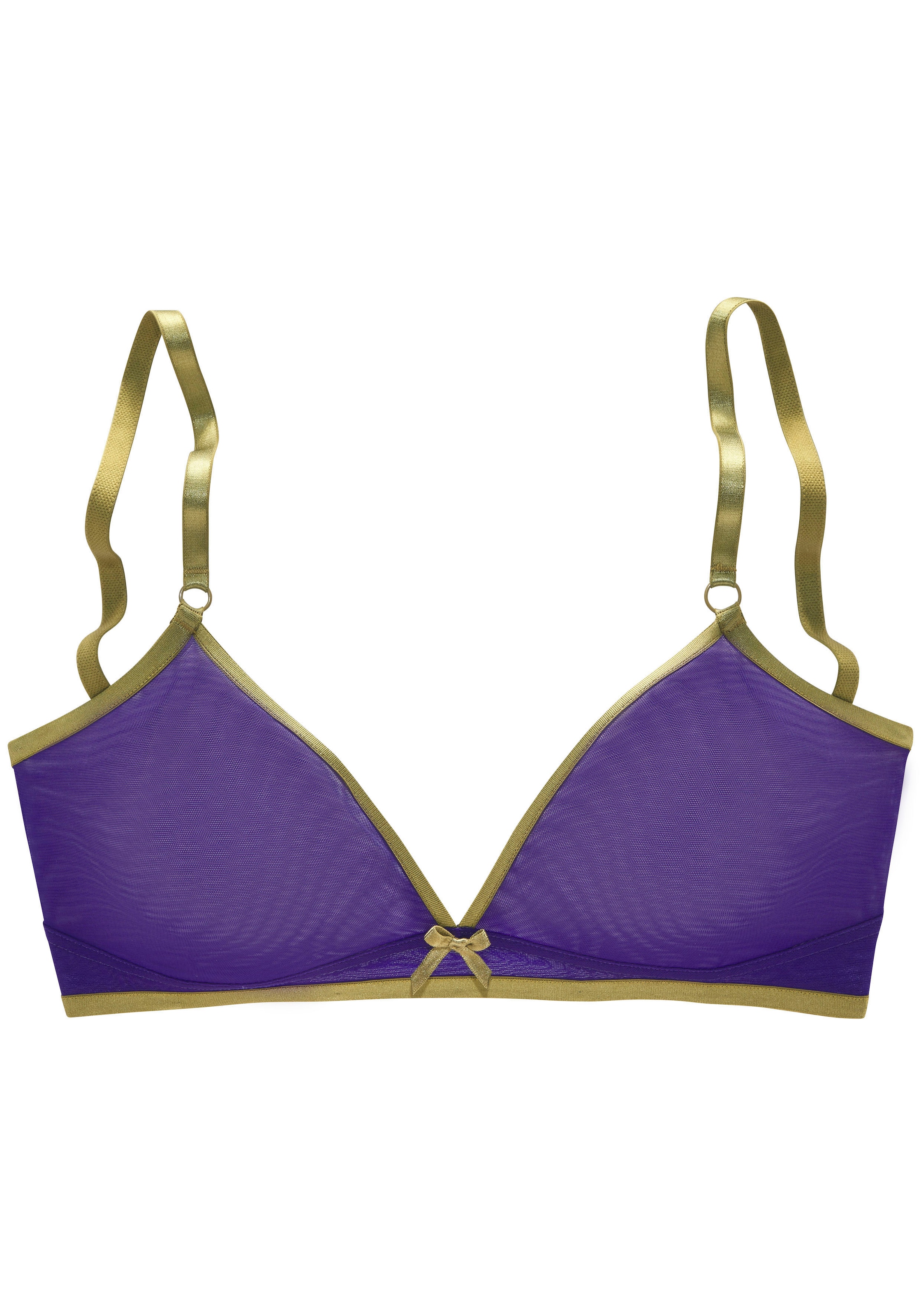 Vivance Bralette-BH, ohne Bügel aus dezent transparentem Soft-Mesh, sexy Dessous