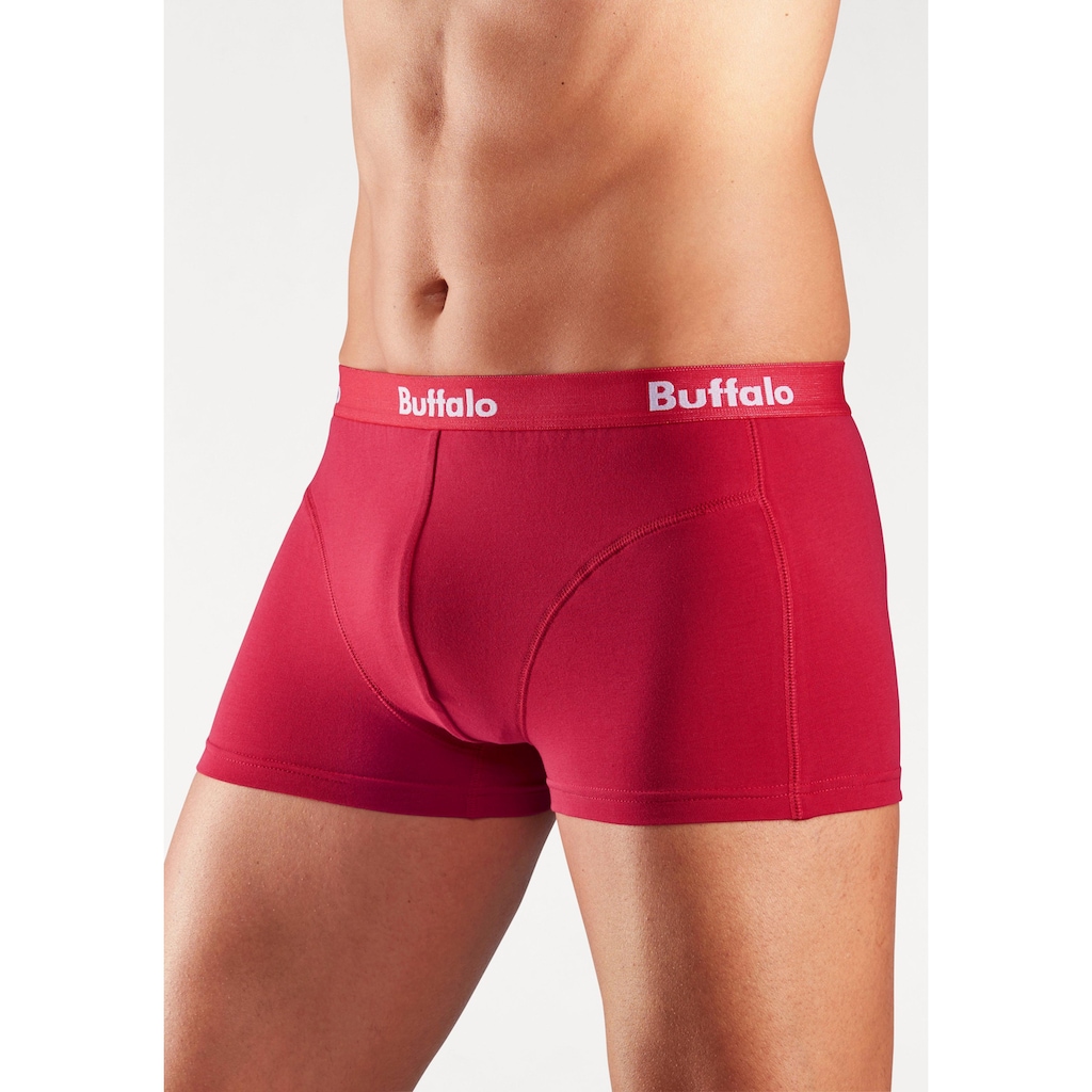 Buffalo Hipster, (Packung, 3 St.), knapp sitzende Boxershorts aus Baumwollmischung