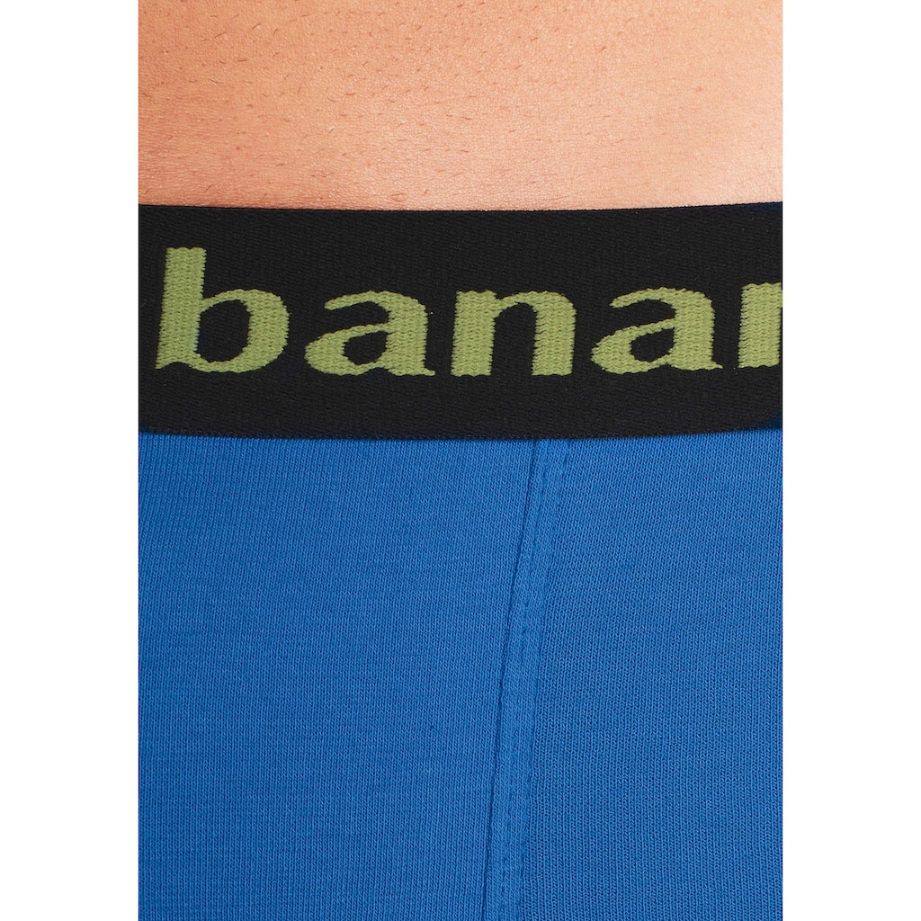 Bruno Banani Hipster, (Packung, 4 St.), knapp sitzende Boxershorts mit Logo Webbund aus Baumwollmischung