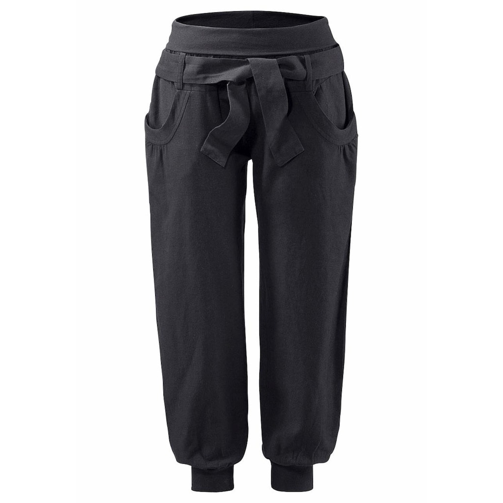 Buffalo Strandhose, aus Leinen-Mix, Leinenhose, Sommerhose, Strandmode