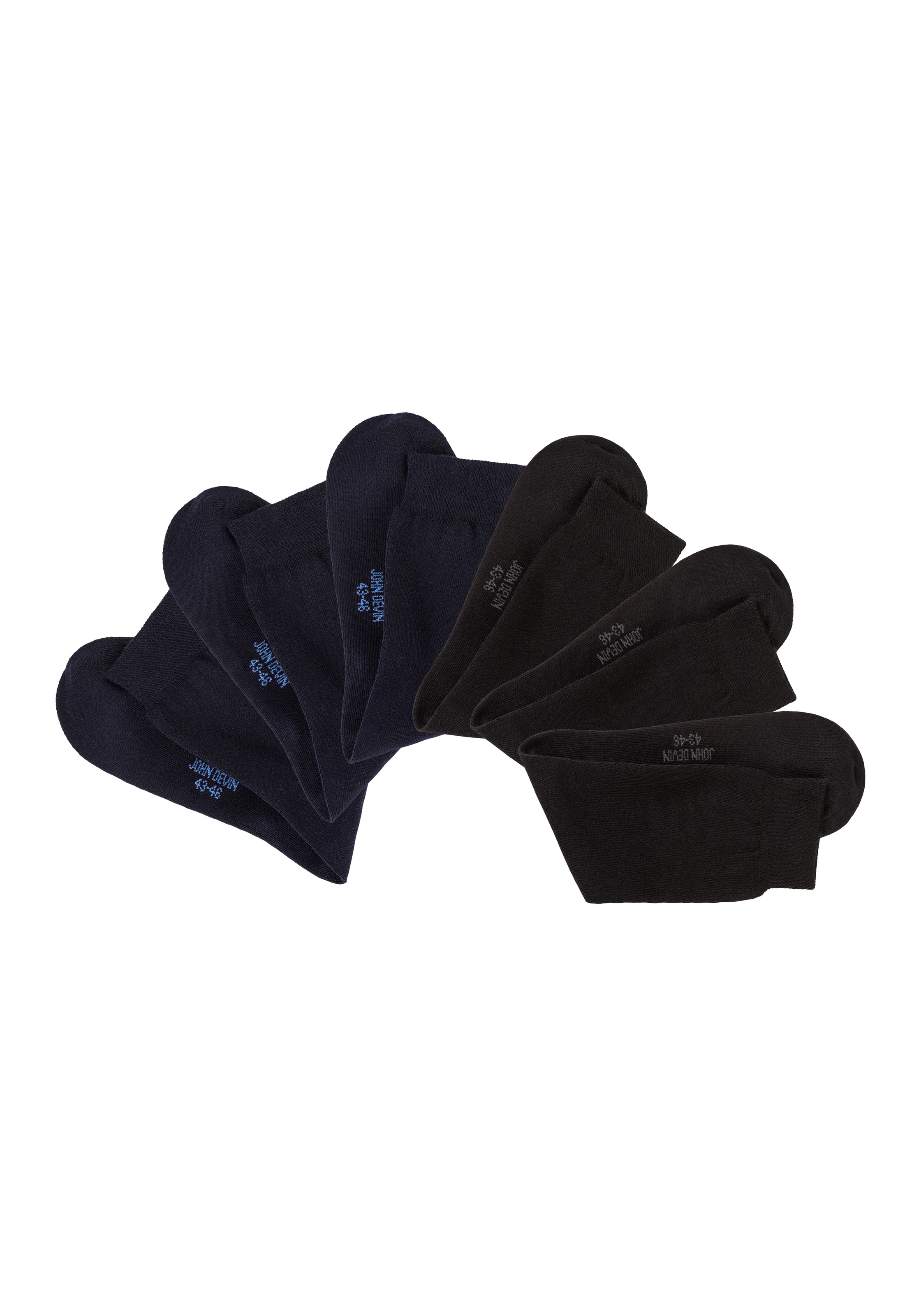 John Devin Chaussettes d'affaires Packung, 6 cuis tlg. lange Form, wertig in Box verpackt