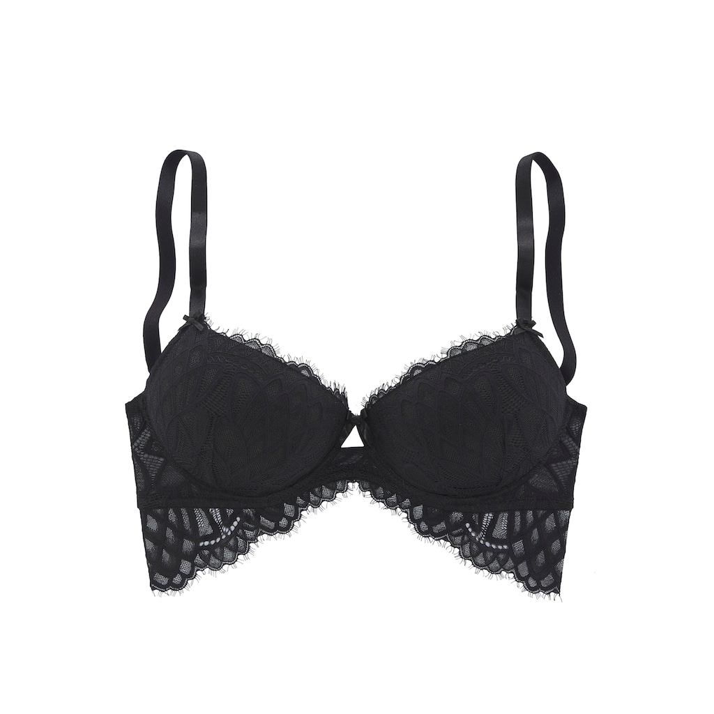LASCANA Schalen-BH »Cara«, aus filigraner Spitze, anteilig aus recyceltem Material, sexy Dessous