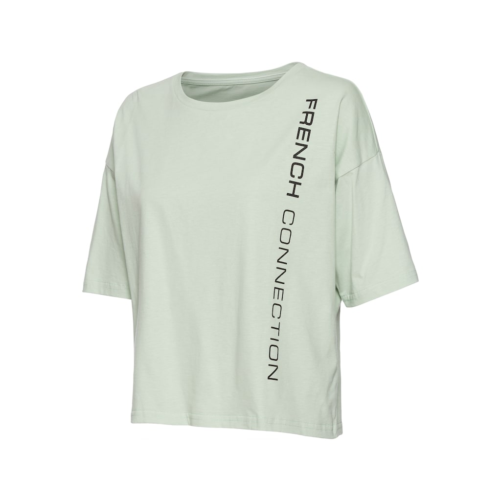French Connection T-Shirt, mit weiten Ärmeln und Logodruck