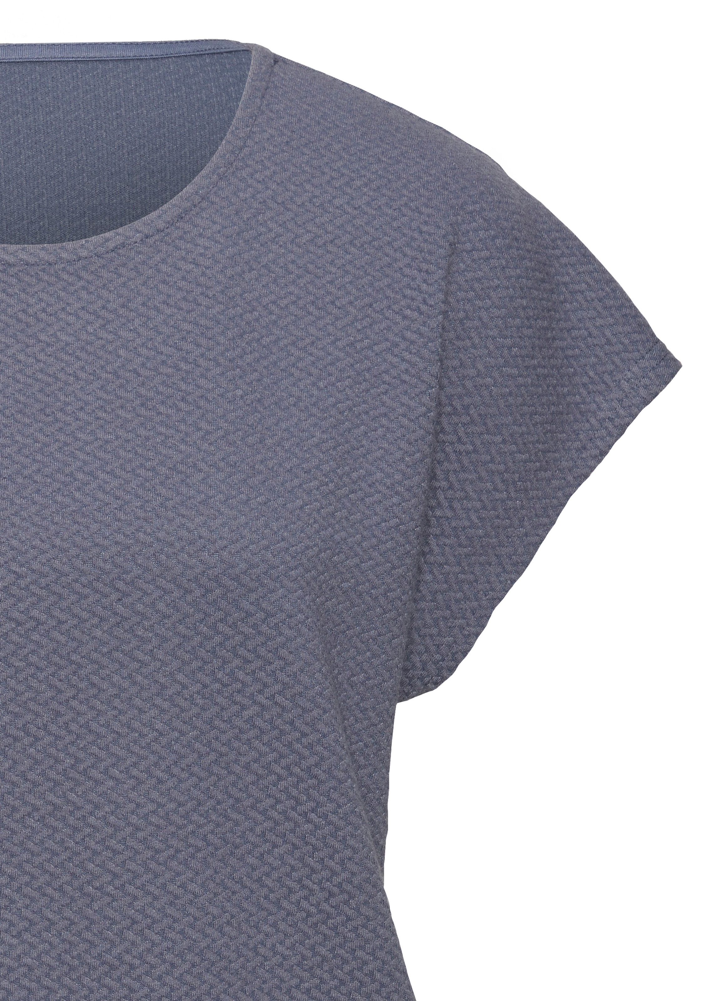 Vivance Kurzarmshirt »aus bügelfreier Strukturqualität« mit Viskose