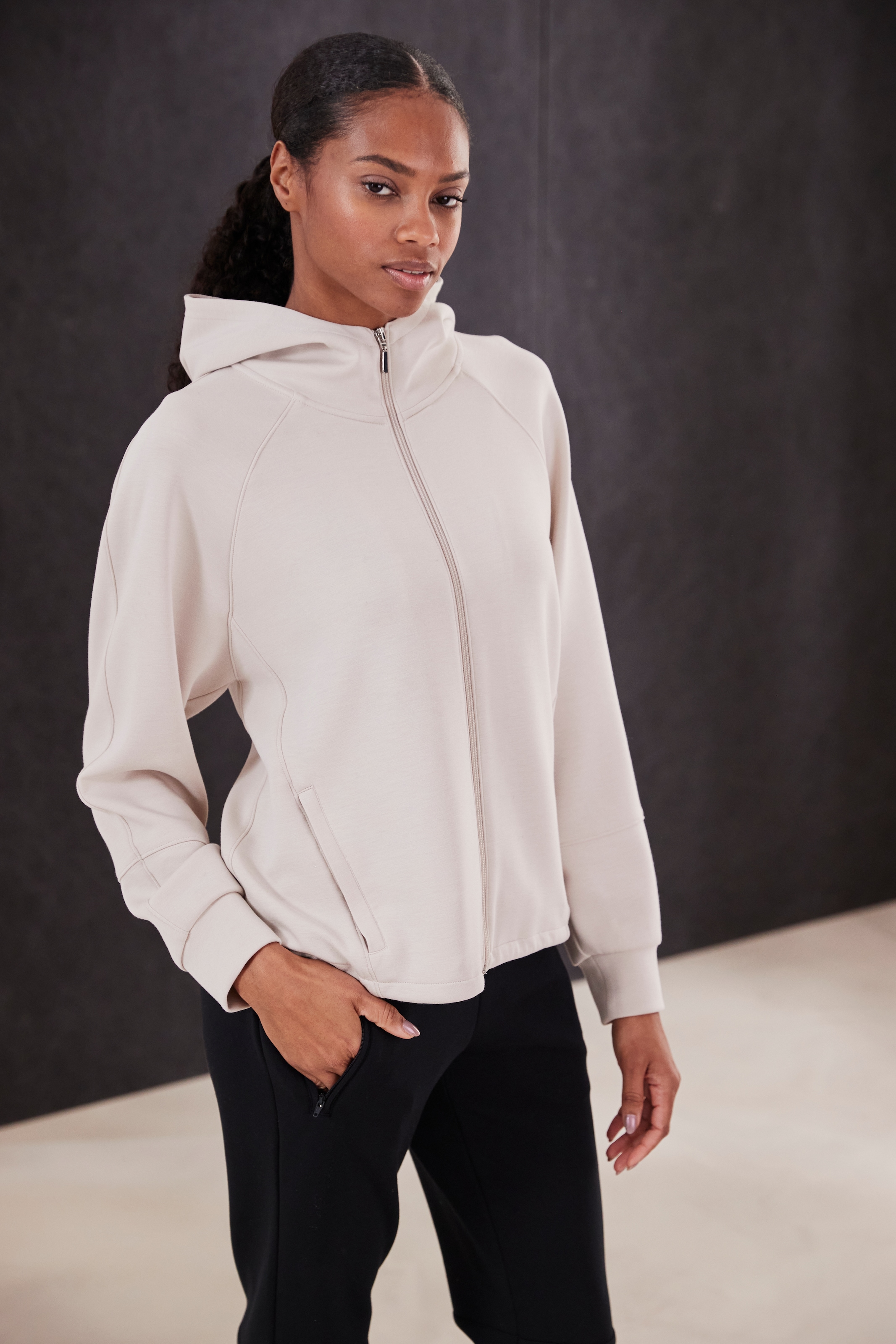 French Connection Sweatjacke mit seitlichen Reissverschlusstasche, Loungewear